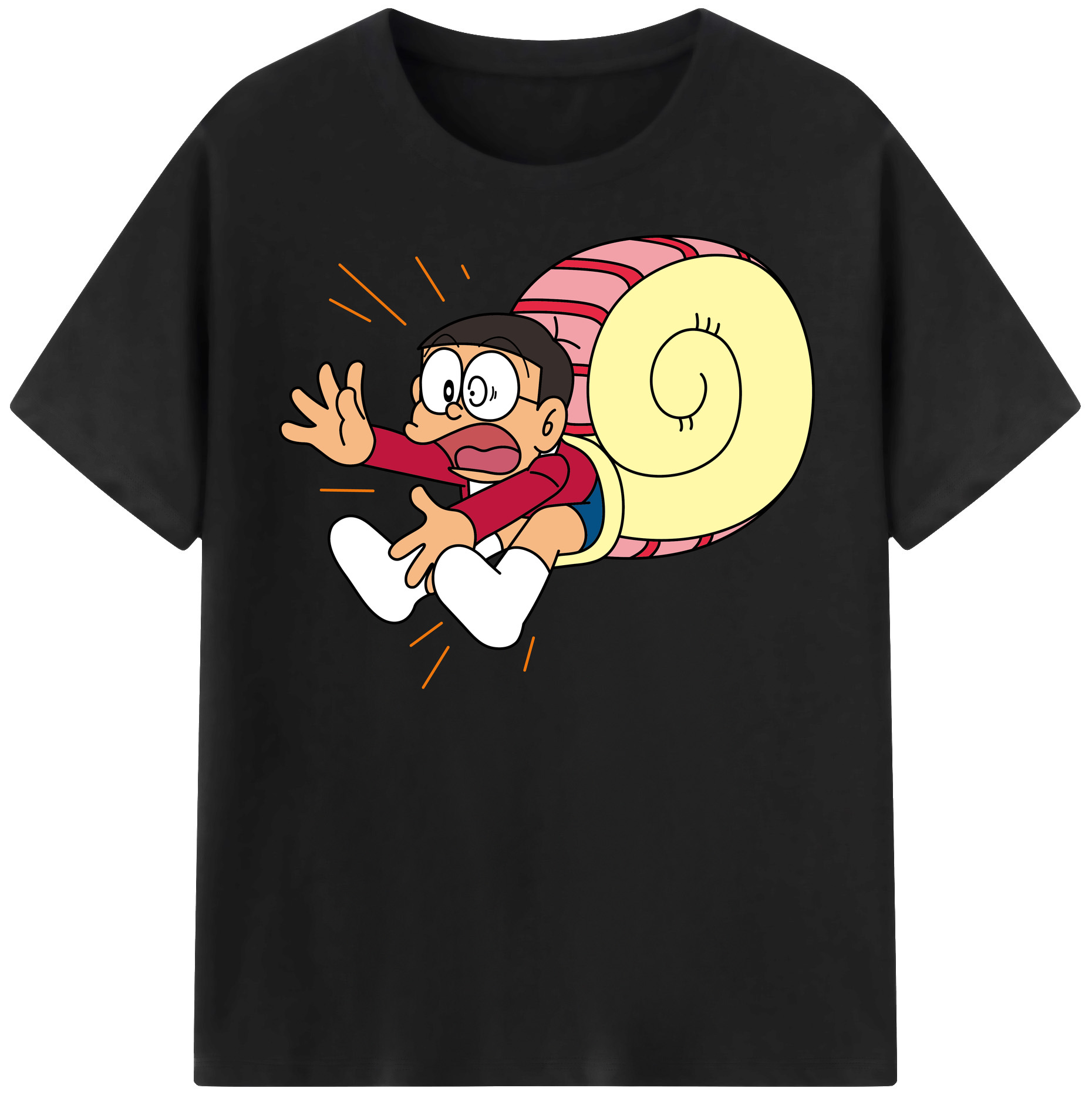 （画像用） ドラえもん 野比 のび太 Doraemon Nobita Nobi レディースカジュアルプリントTシャツ（綿100％）