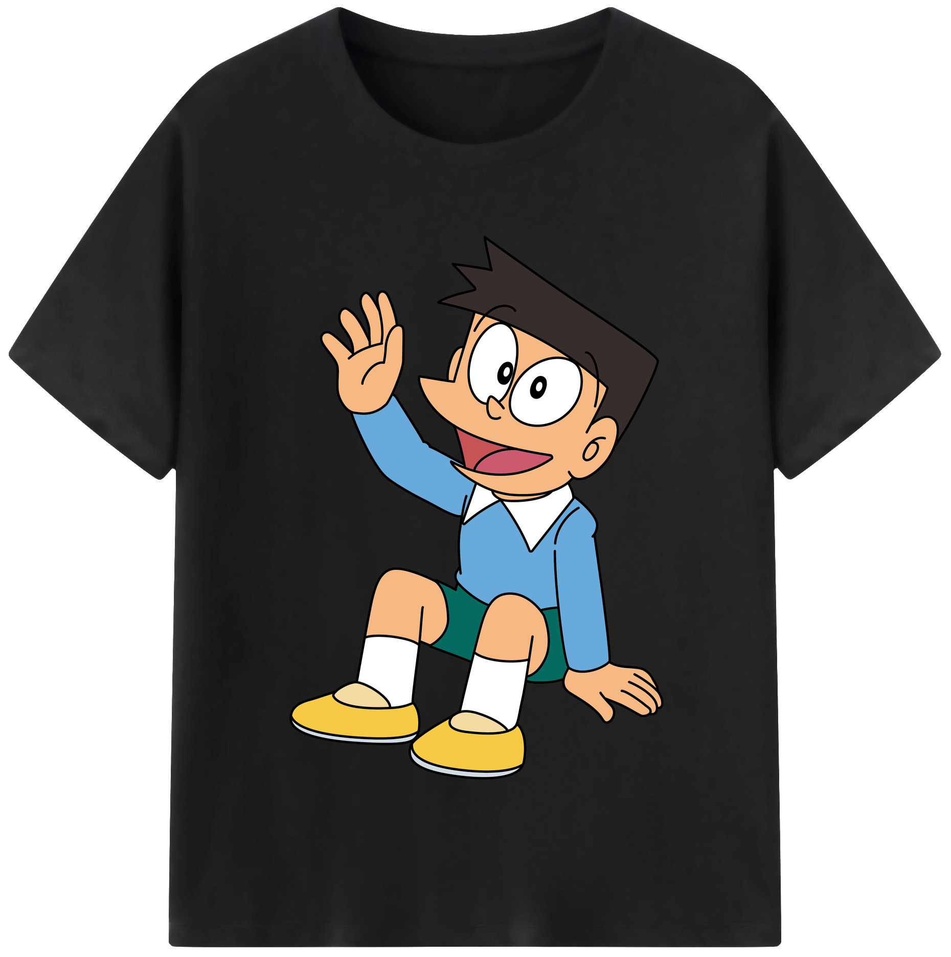 （画像用） ドラえもん 骨川 スネ夫 Doraemon Honekawa Suneo レディースカジュアルプリントTシャツ（綿100％）