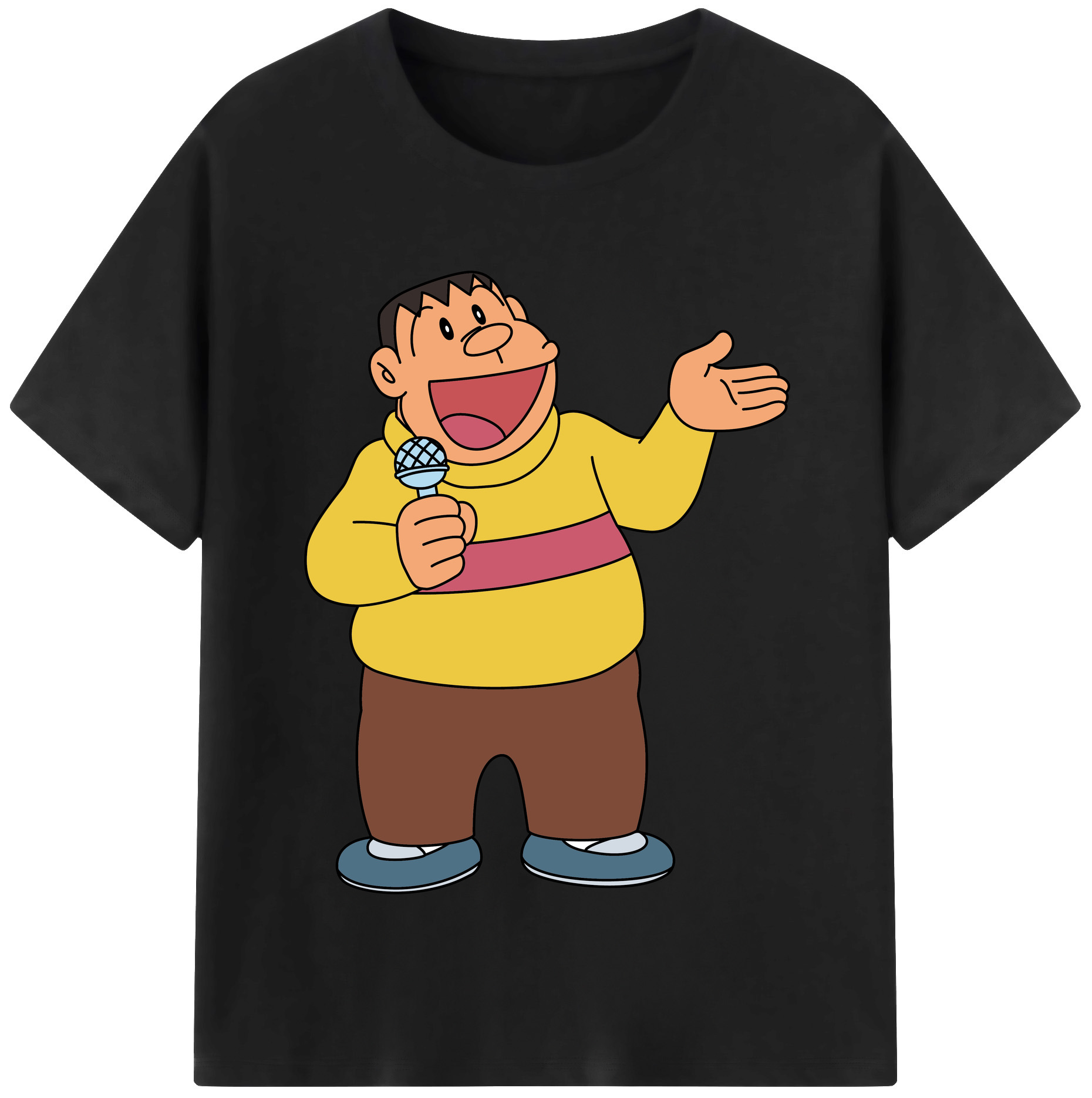 （画像用） ドラえもん 剛田武 Doraemon Gouta Takeshi レディースカジュアルプリントTシャツ（綿100％）