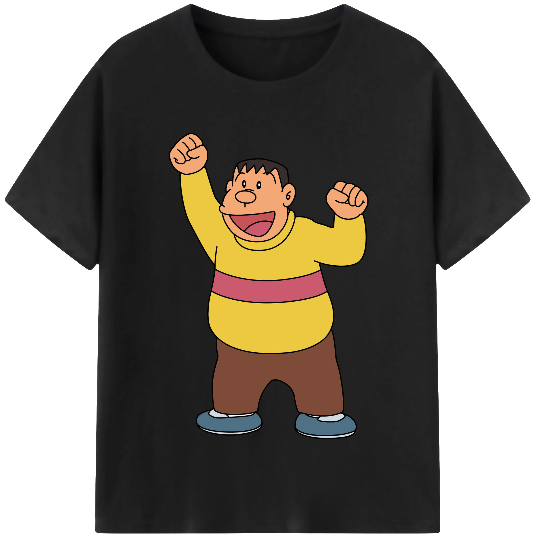 （画像用） ドラえもん 剛田武 Doraemon Gouta Takeshi レディースカジュアルプリントTシャツ（綿100％）