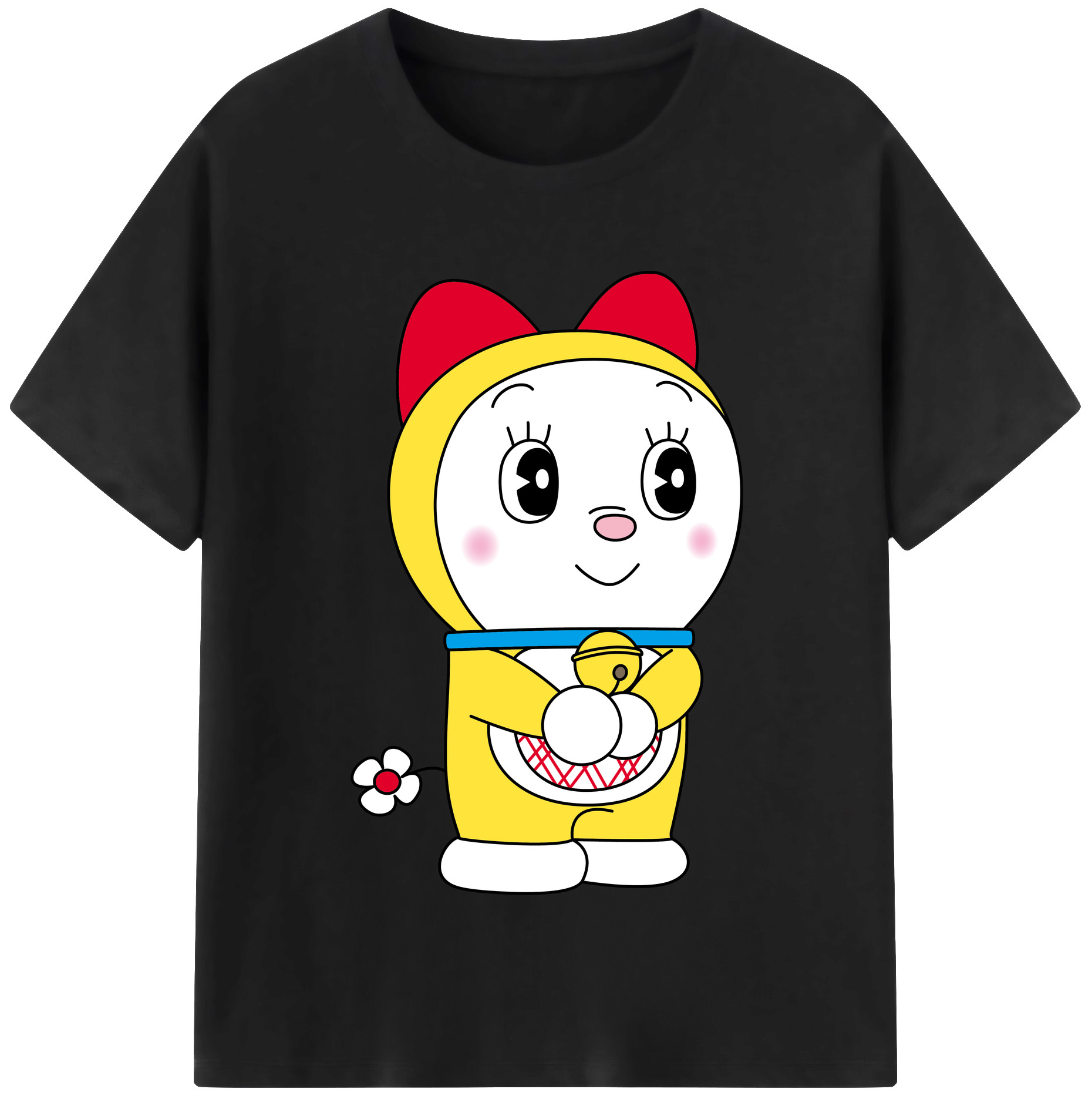 （画像用） ドラえもん ドラミ Doraemon Dorami レディースカジュアルプリントTシャツ（綿100％）