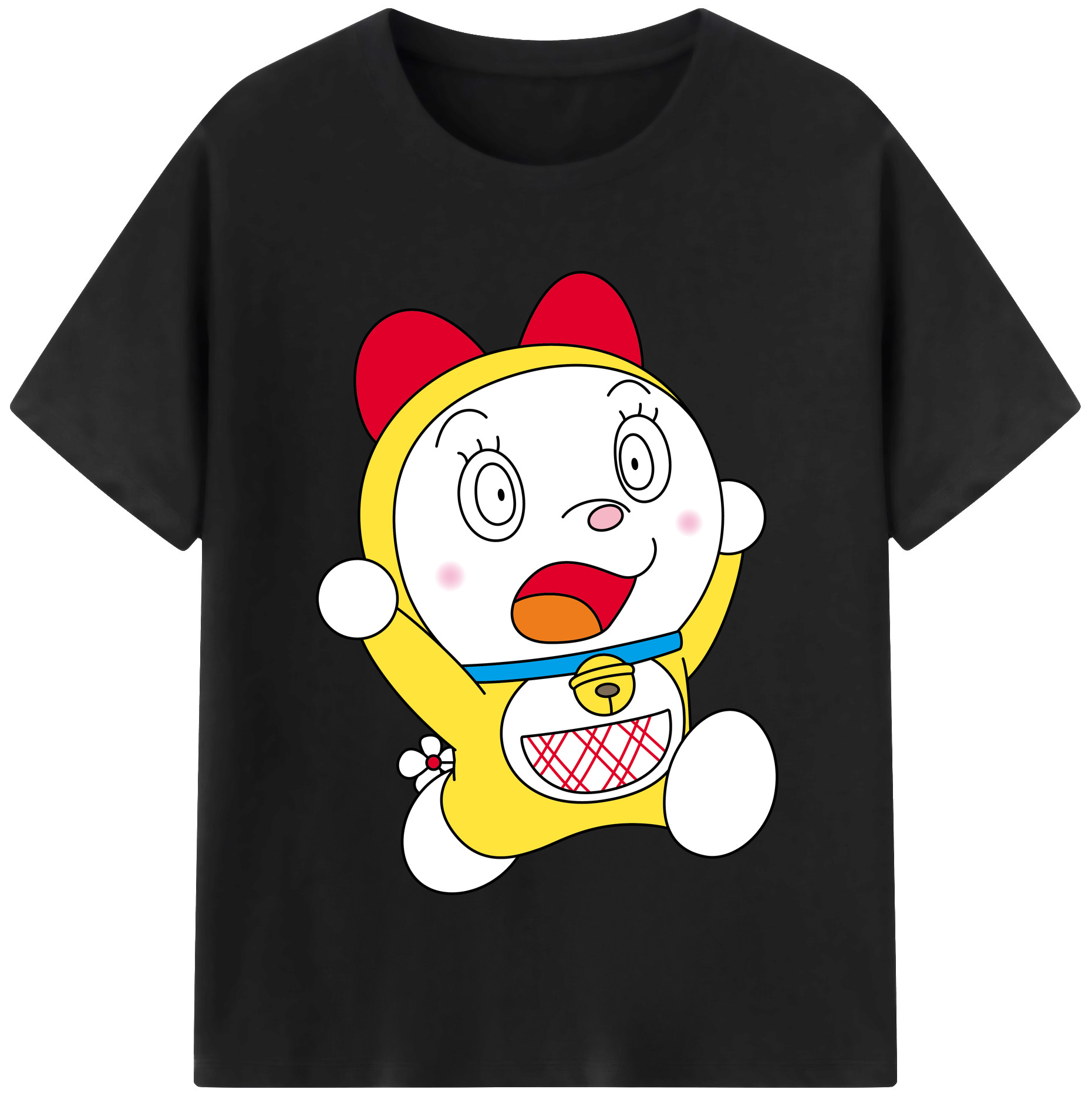 （画像用） ドラえもん ドラミ Doraemon Dorami レディースカジュアルプリントTシャツ（綿100％）