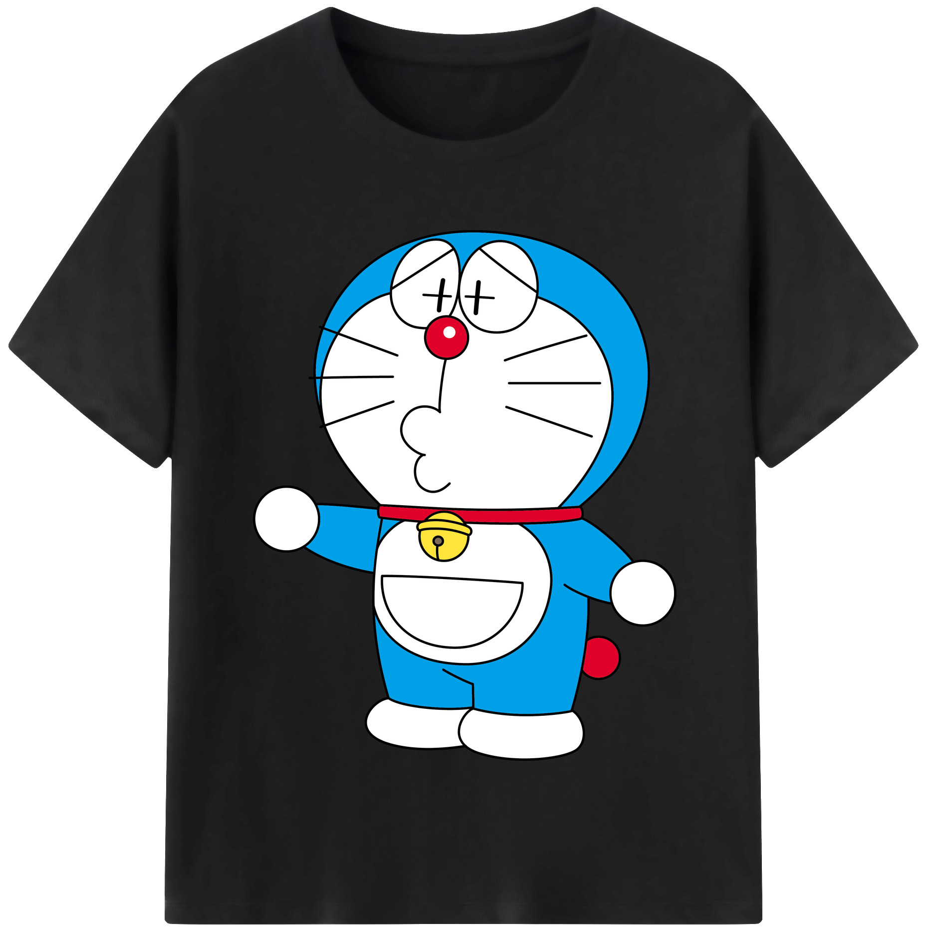 （画像用） ドラえもん Doraemon レディースカジュアルプリントTシャツ（綿100％）