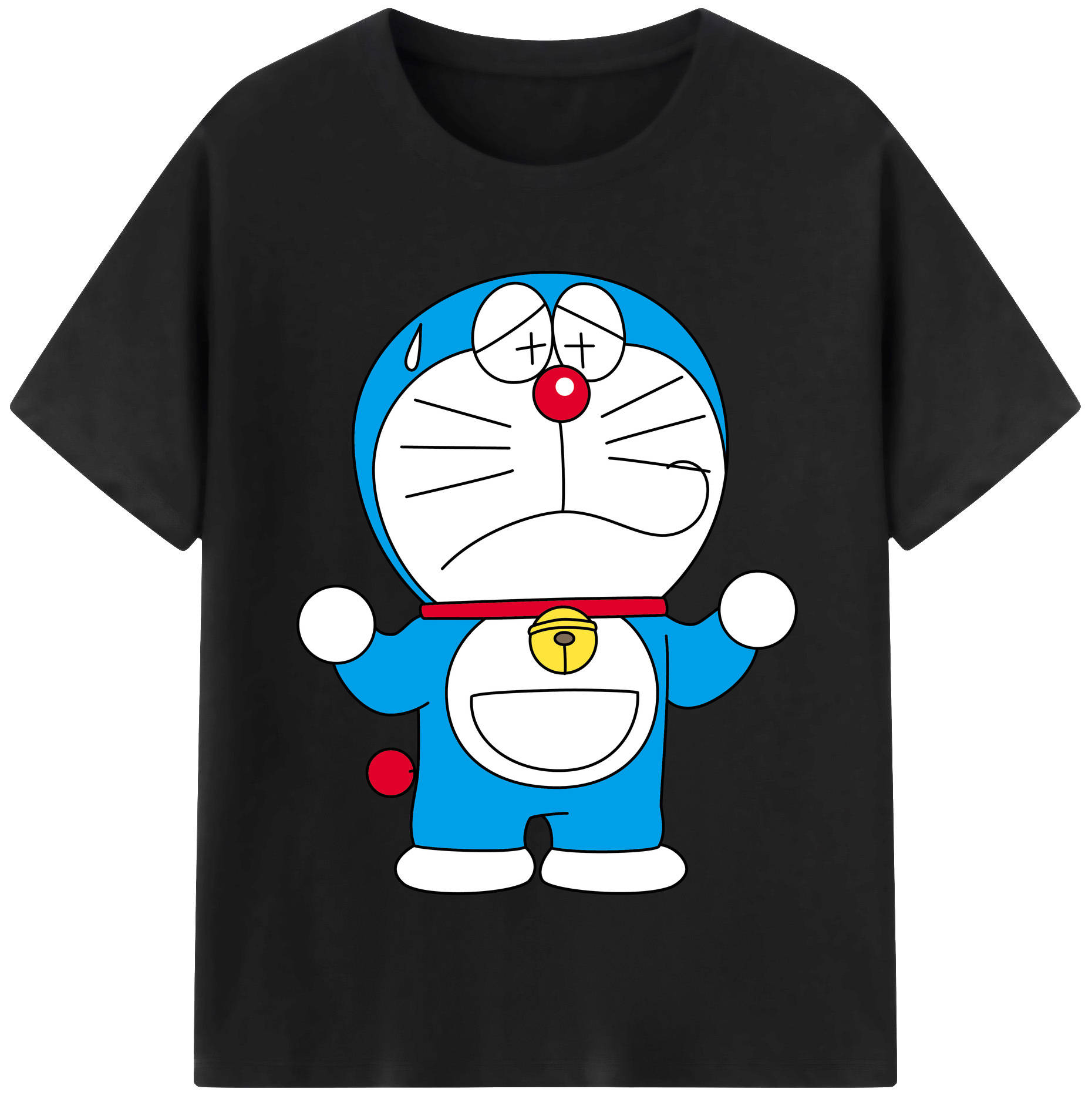 （画像用） ドラえもん Doraemon レディースカジュアルプリントTシャツ（綿100％）