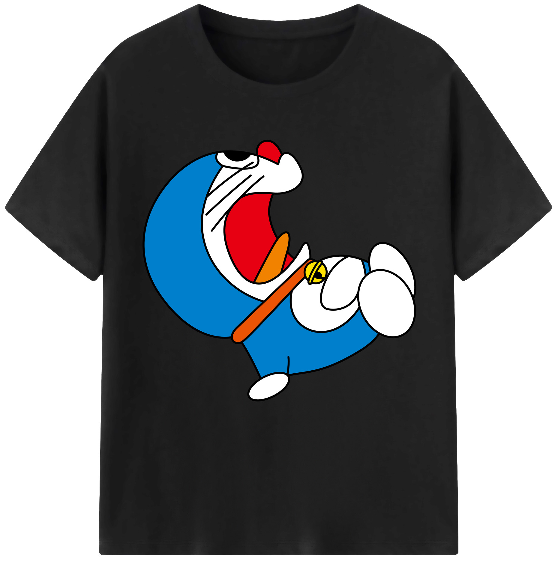 （画像用） ドラえもん Doraemon レディースカジュアルプリントTシャツ（綿100％）
