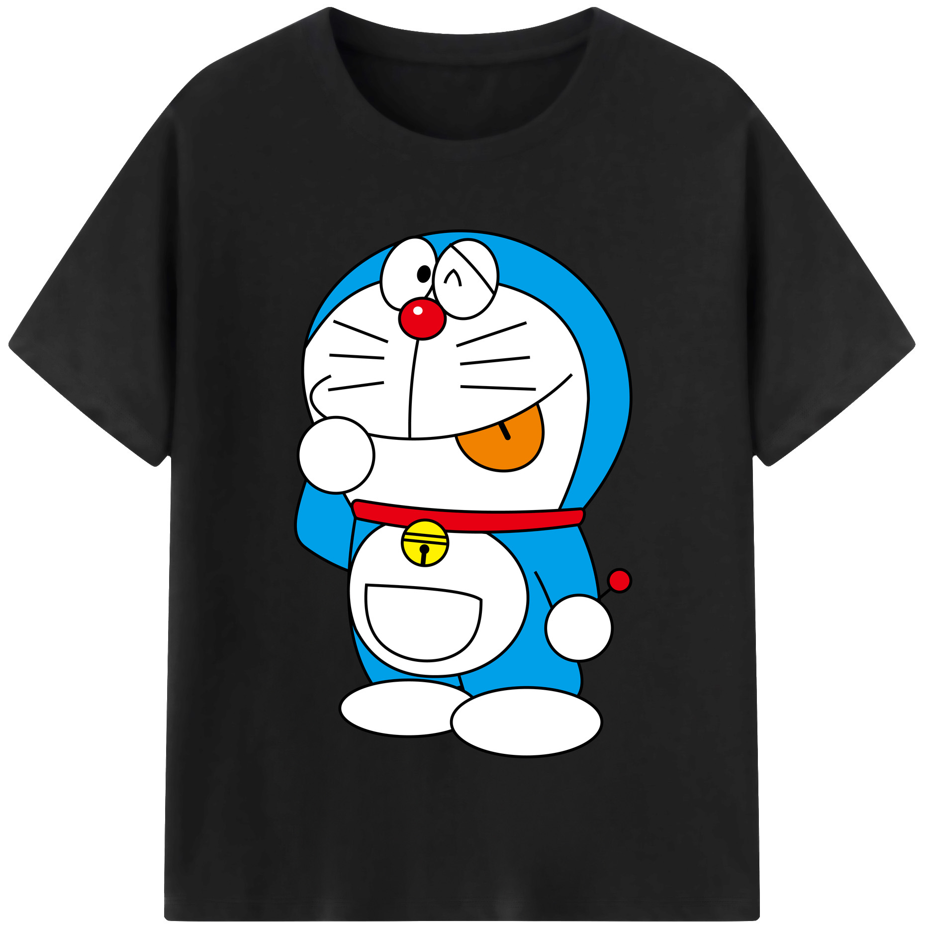 （画像用） ドラえもん Doraemon レディースカジュアルプリントTシャツ（綿100％）