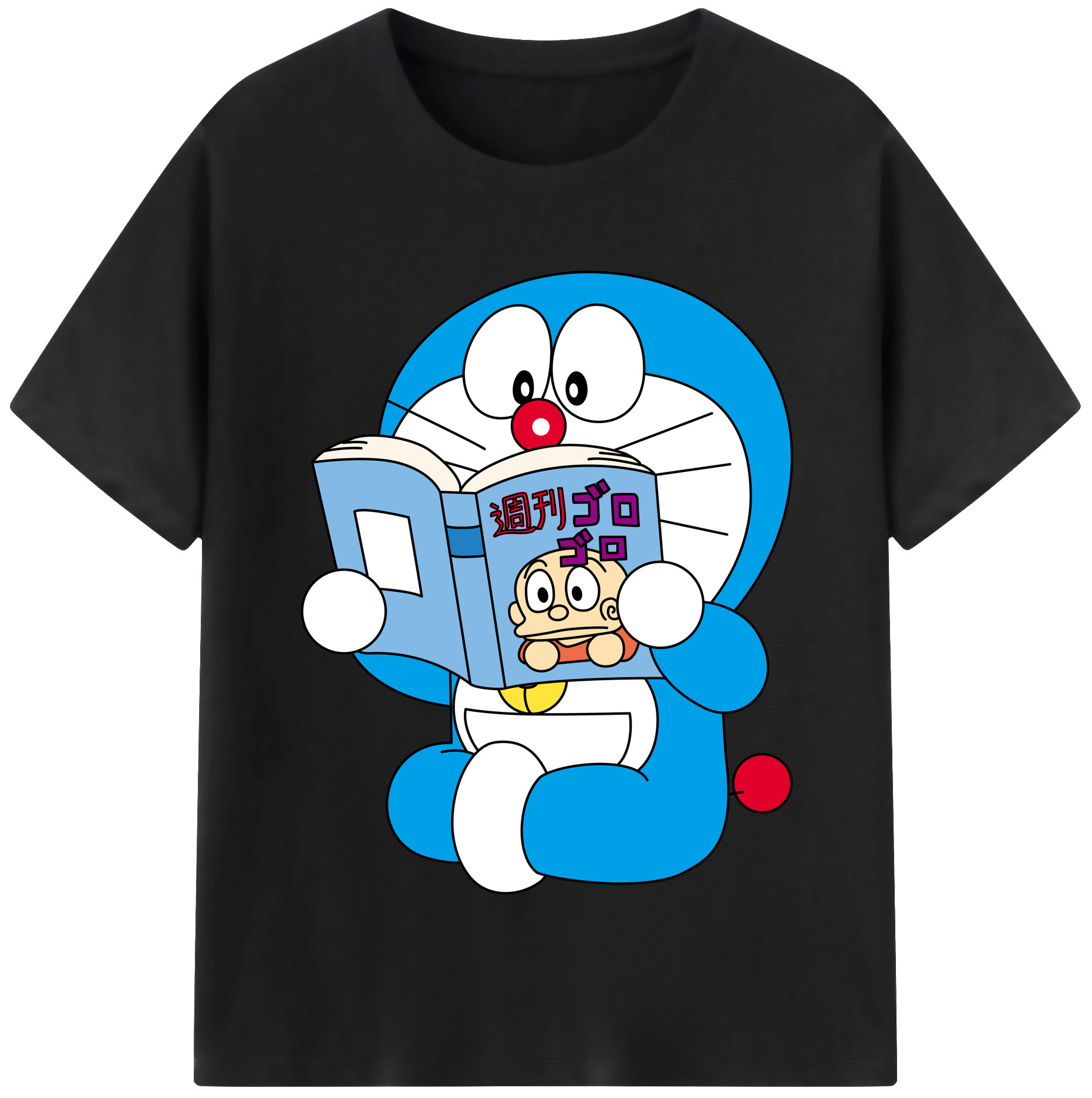 （画像用） ドラえもん Doraemon レディースカジュアルプリントTシャツ（綿100％）