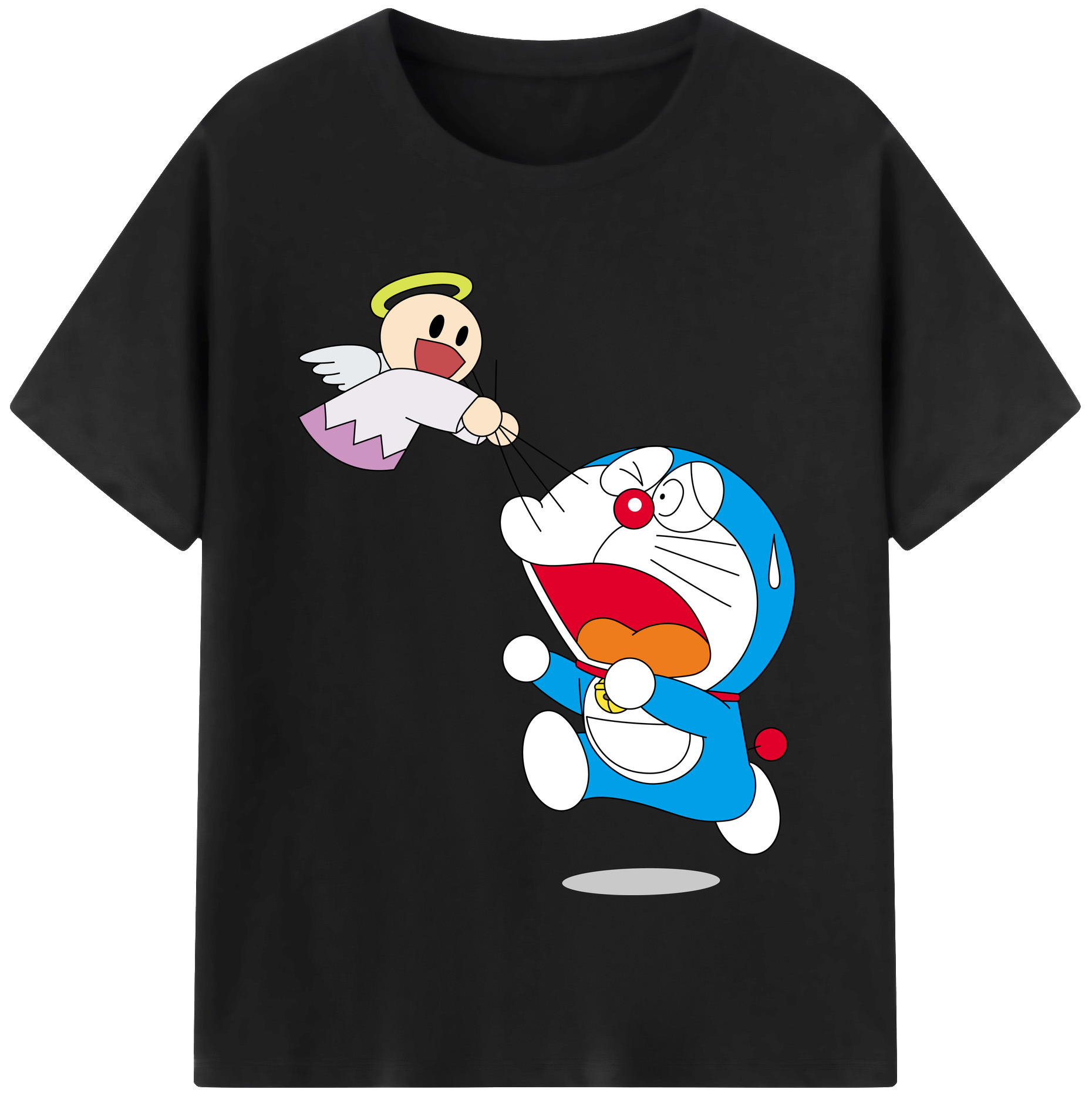 （画像用） ドラえもん Doraemon レディースカジュアルプリントTシャツ（綿100％）