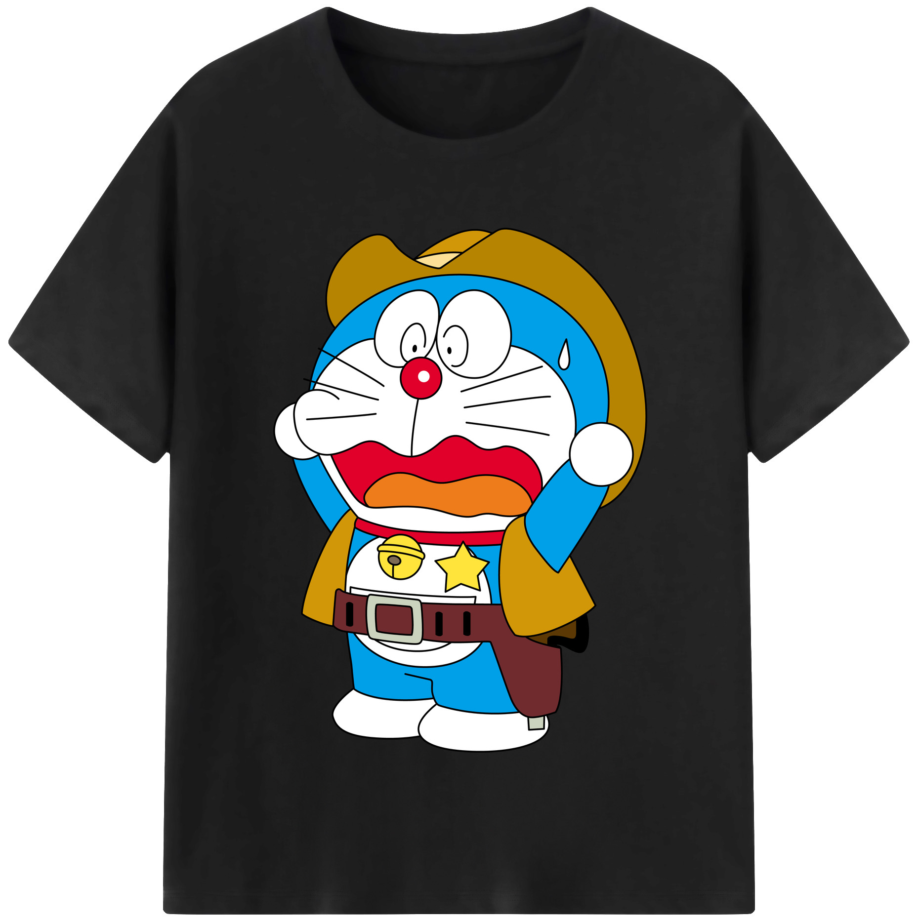 （画像用） ドラえもん Doraemon レディースカジュアルプリントTシャツ（綿100％）