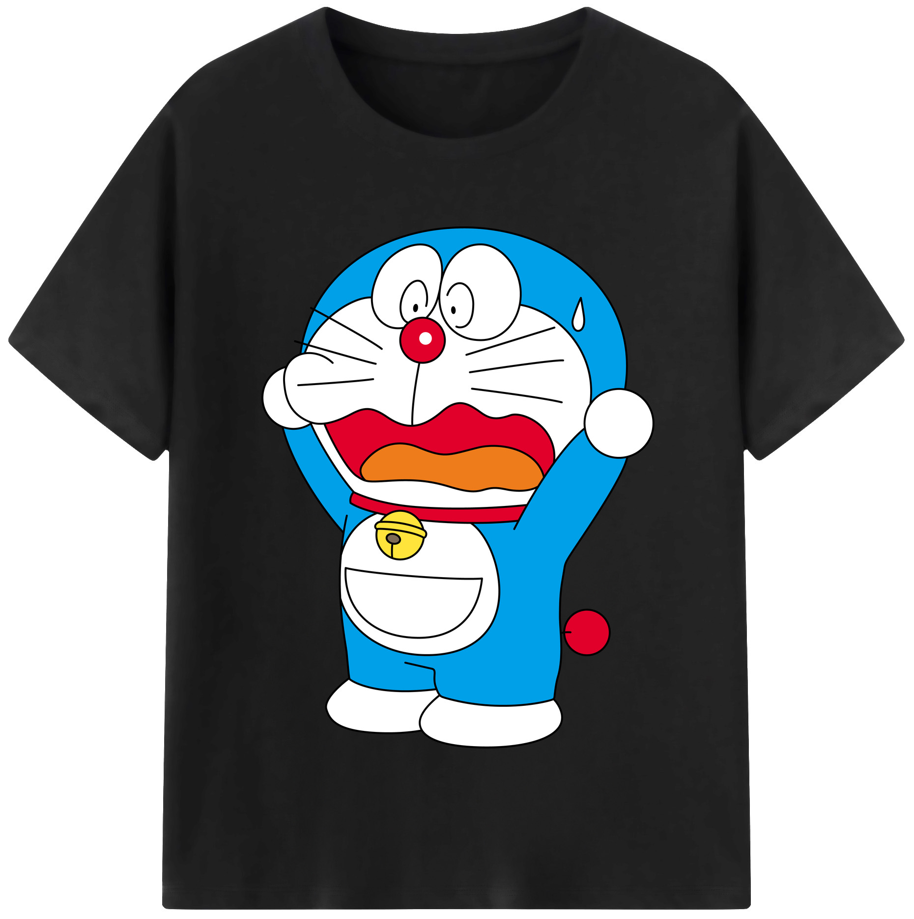 （画像用） ドラえもん Doraemon レディースカジュアルプリントTシャツ（綿100％）