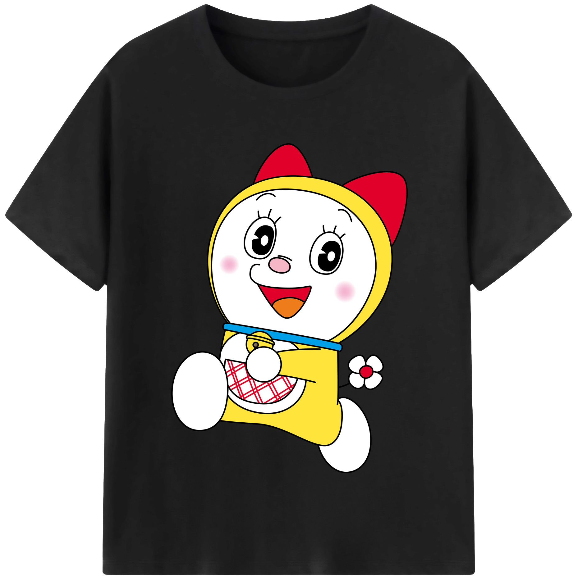 （画像用） ドラえもん ドラミ Doraemon Dorami レディースカジュアルプリントTシャツ（綿100％）