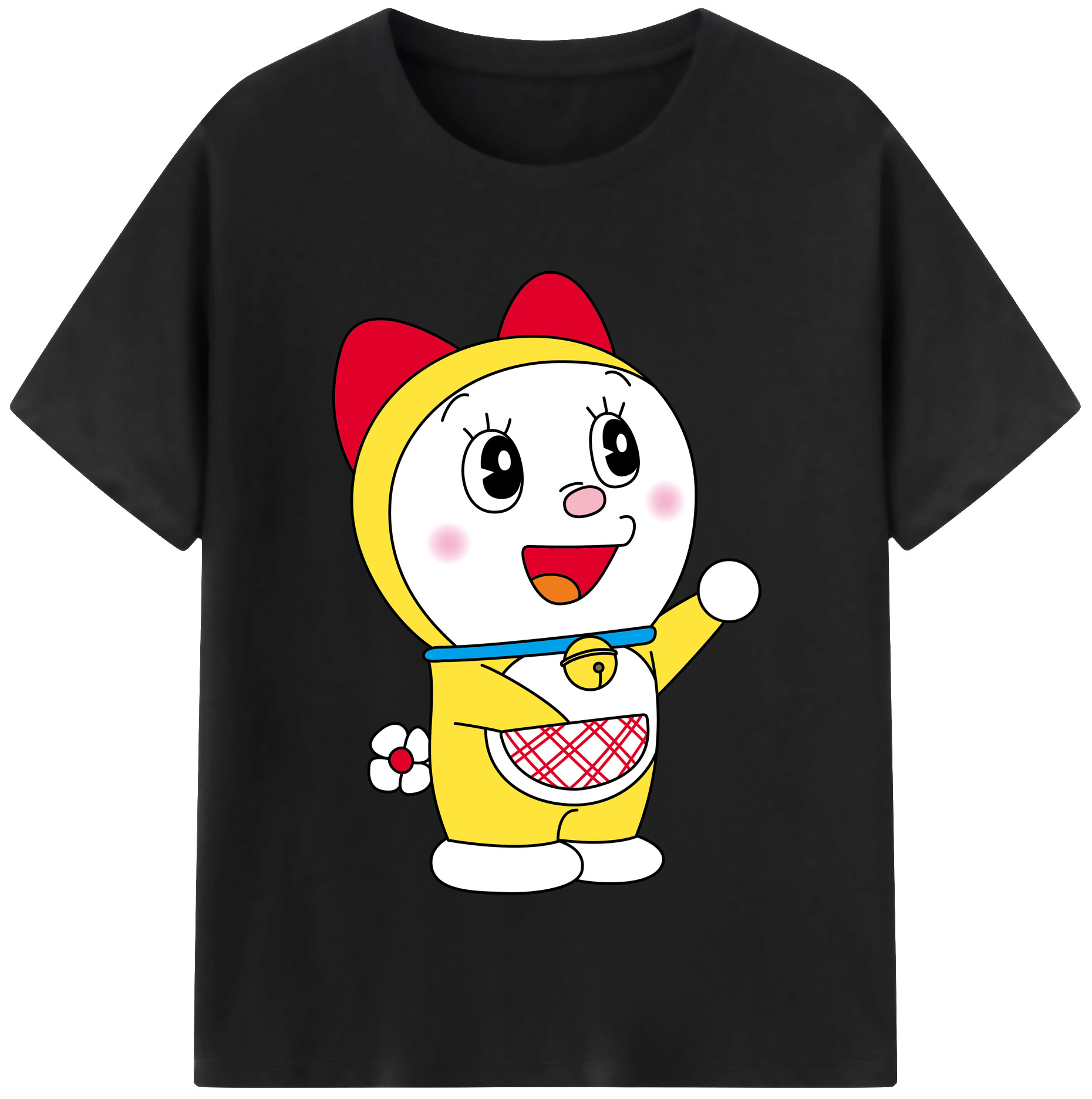 （画像用） ドラえもん ドラミ Doraemon Dorami レディースカジュアルプリントTシャツ（綿100％）
