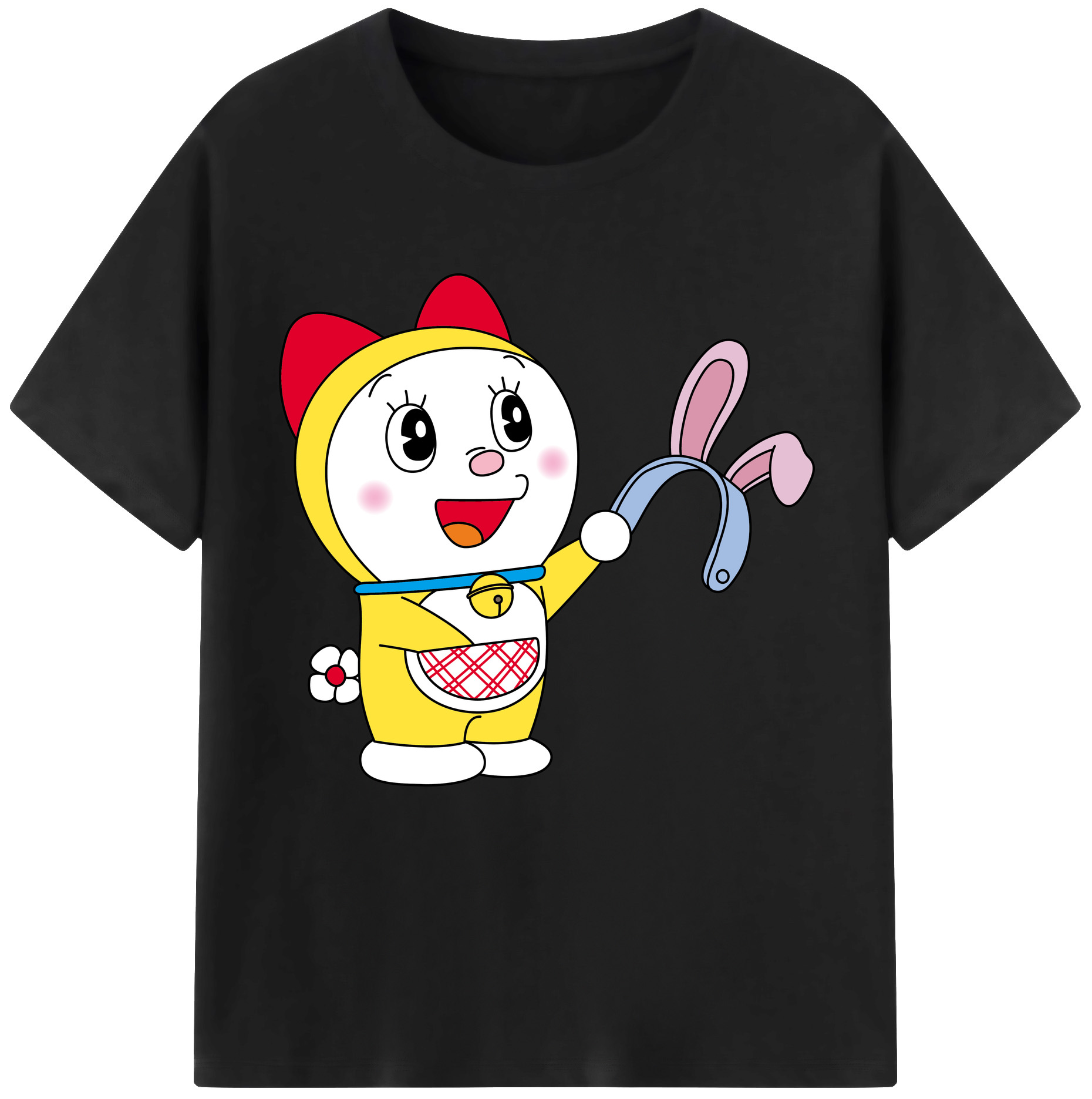 （画像用） ドラえもん ドラミ Doraemon Dorami レディースカジュアルプリントTシャツ（綿100％）