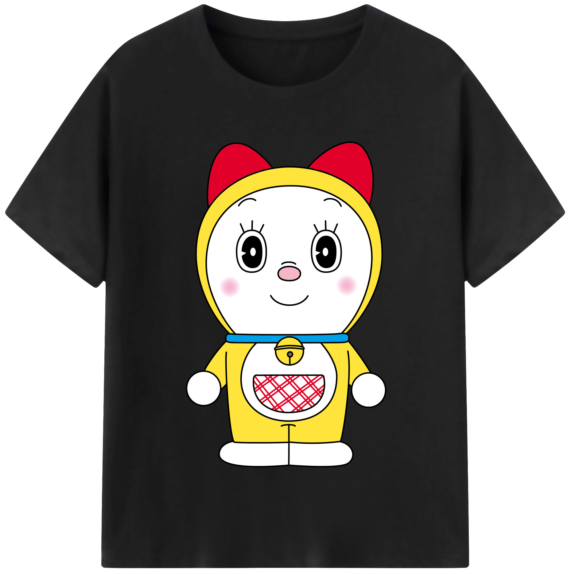 （画像用） ドラえもん ドラミ Doraemon Dorami レディースカジュアルプリントTシャツ（綿100％）