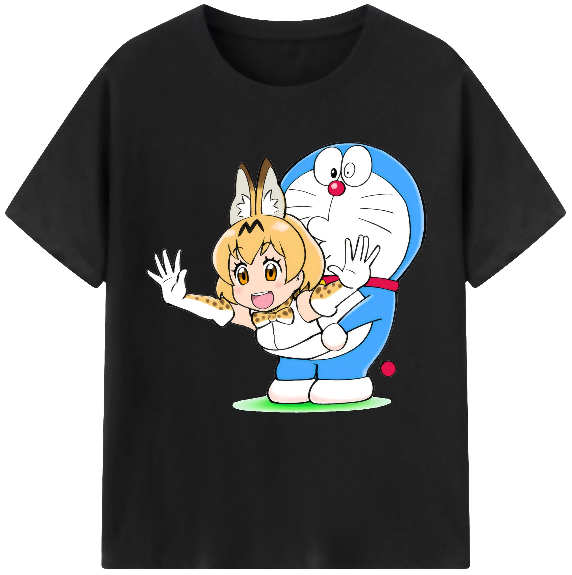 （画像用） ドラえもん Doraemon レディースカジュアルプリントTシャツ（綿100％）