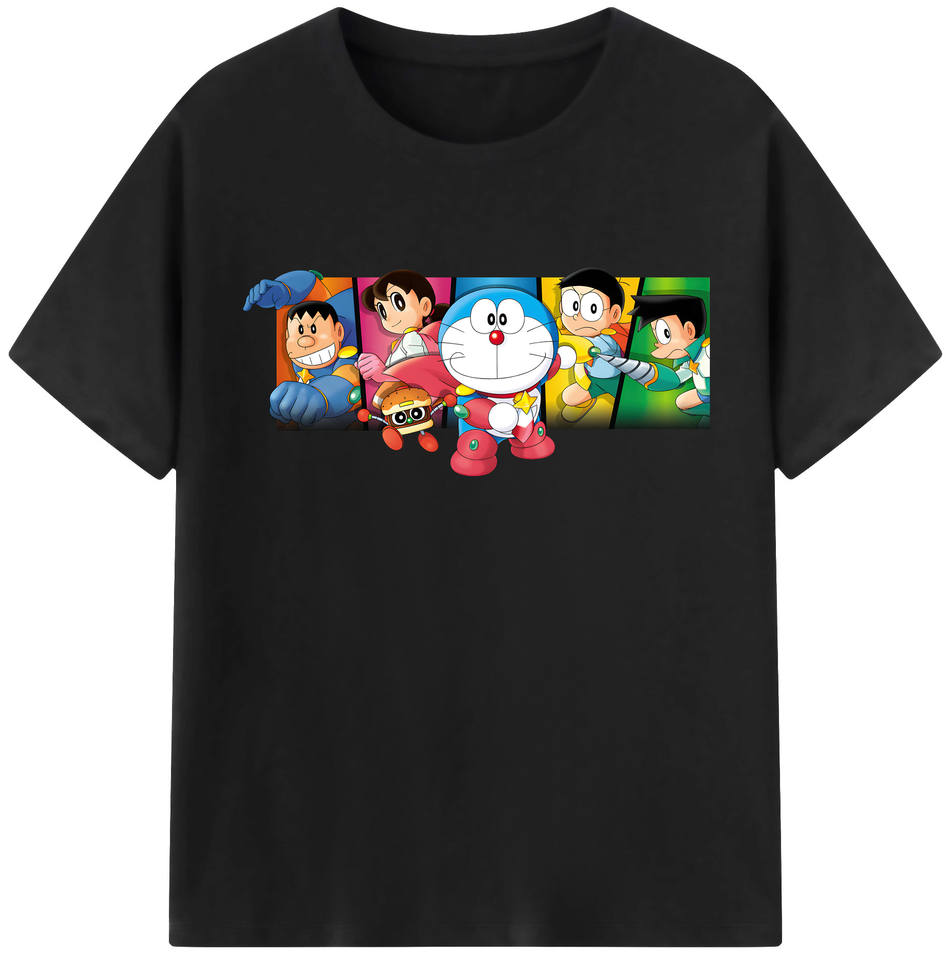 （画像用） ドラえもん Doraemon レディースカジュアルプリントTシャツ（綿100％）