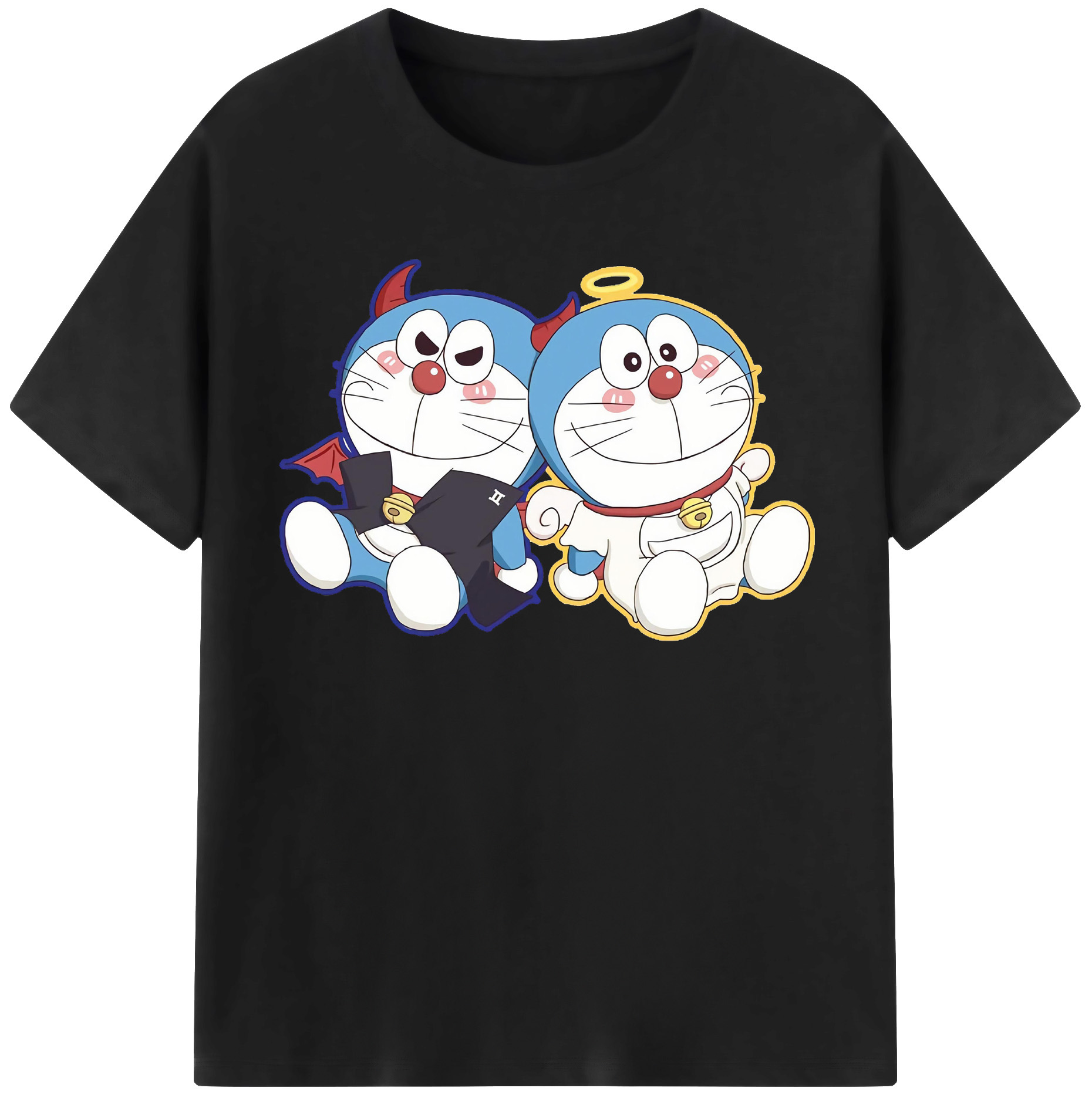 （画像用） ドラえもん Doraemon レディースカジュアルプリントTシャツ（綿100％）