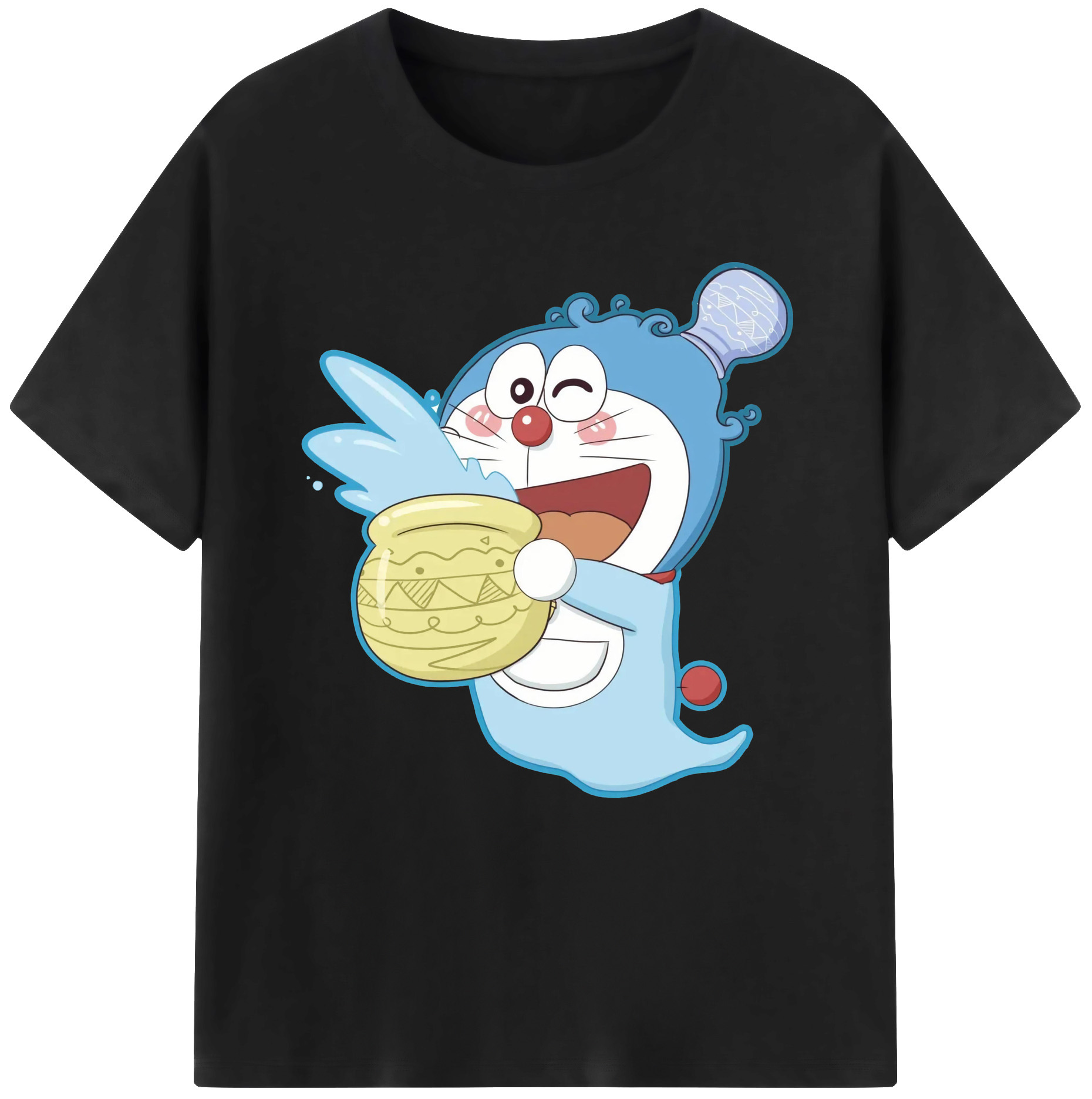 （画像用） ドラえもん Doraemon レディースカジュアルプリントTシャツ（綿100％）