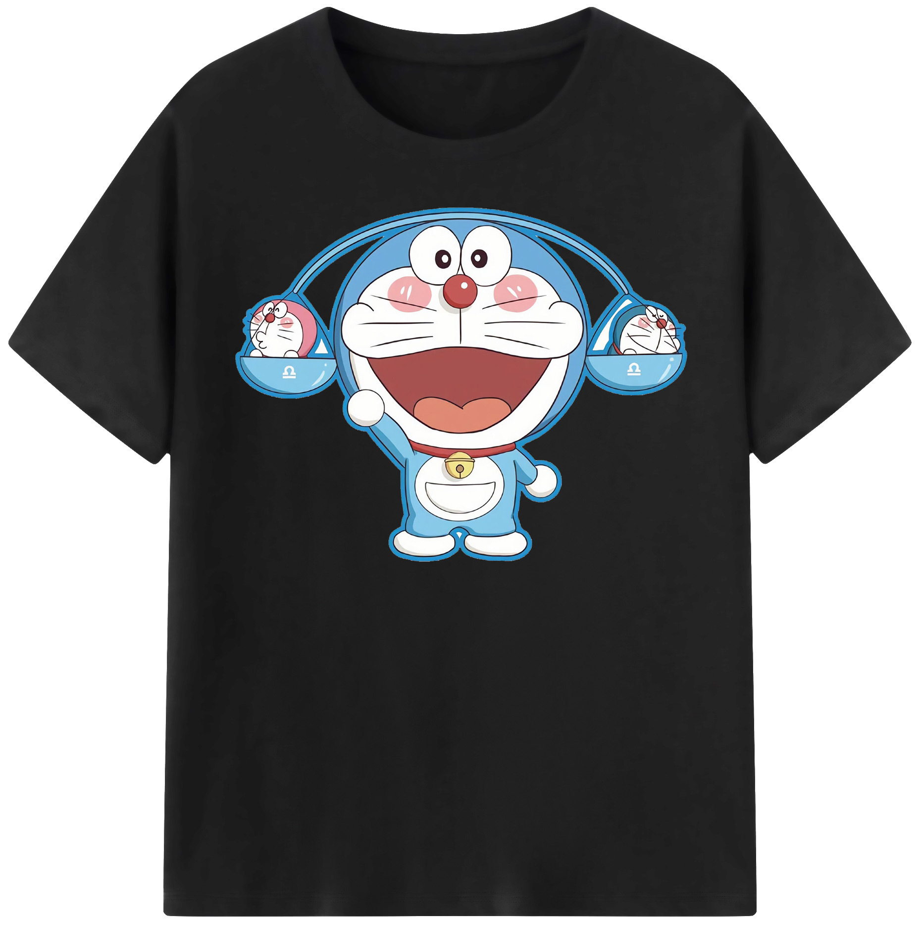 （画像用） ドラえもん Doraemon レディースカジュアルプリントTシャツ（綿100％）
