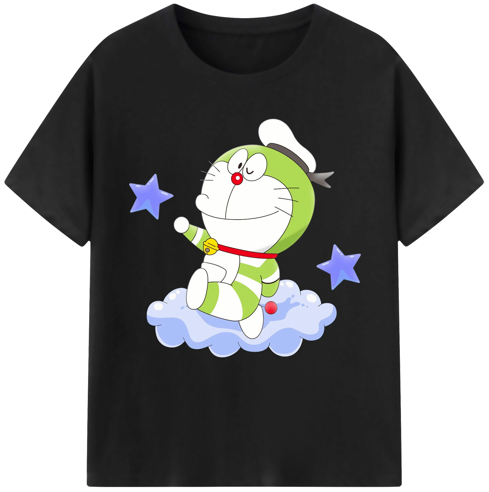 （画像用） ドラえもん Doraemon レディースカジュアルプリントTシャツ（綿100％）