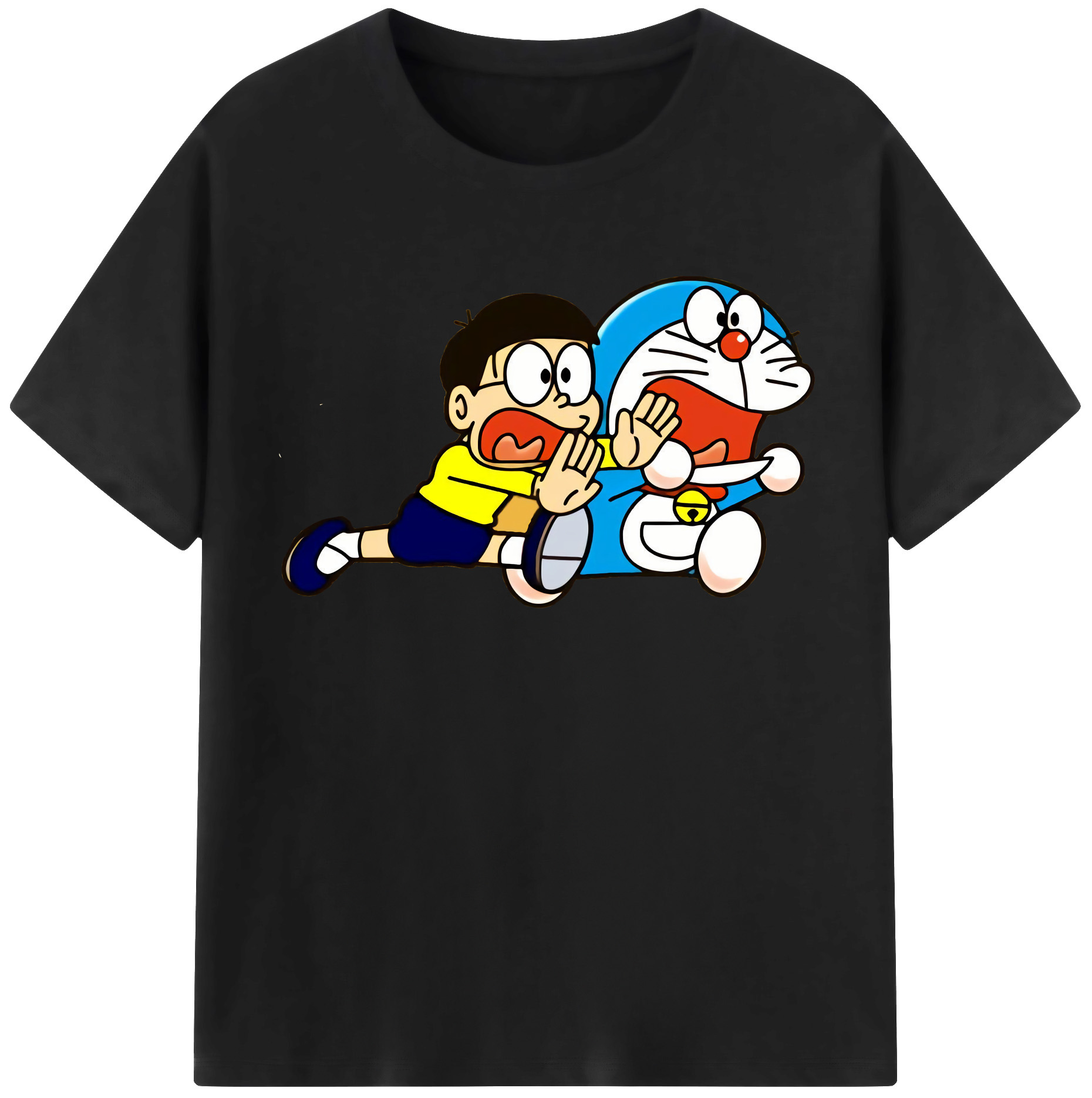 （画像用） ドラえもん Doraemon レディースカジュアルプリントTシャツ（綿100％）