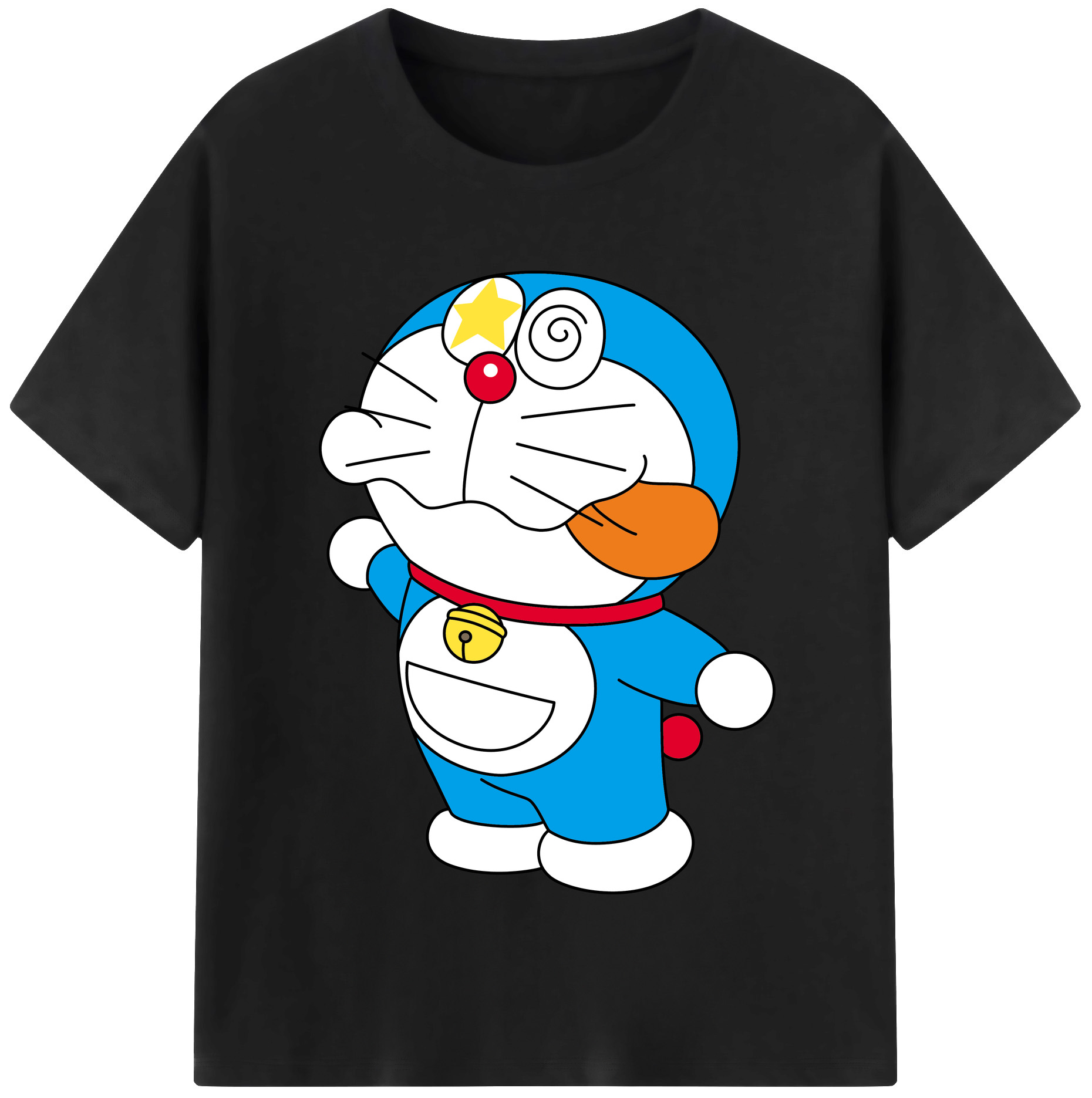 （画像用） ドラえもん Doraemon レディースカジュアルプリントTシャツ（綿100％）