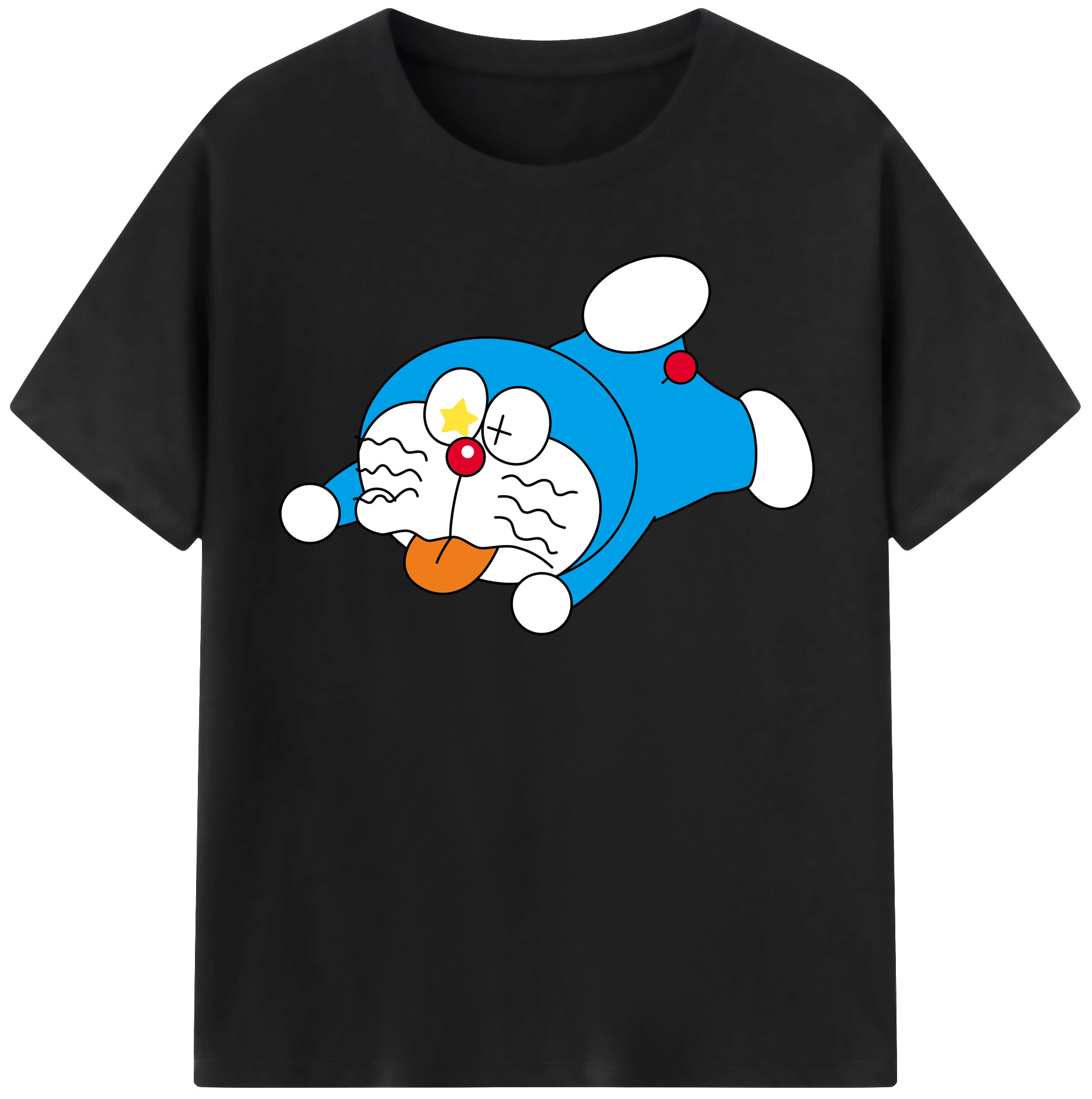 （画像用） ドラえもん Doraemon レディースカジュアルプリントTシャツ（綿100％）