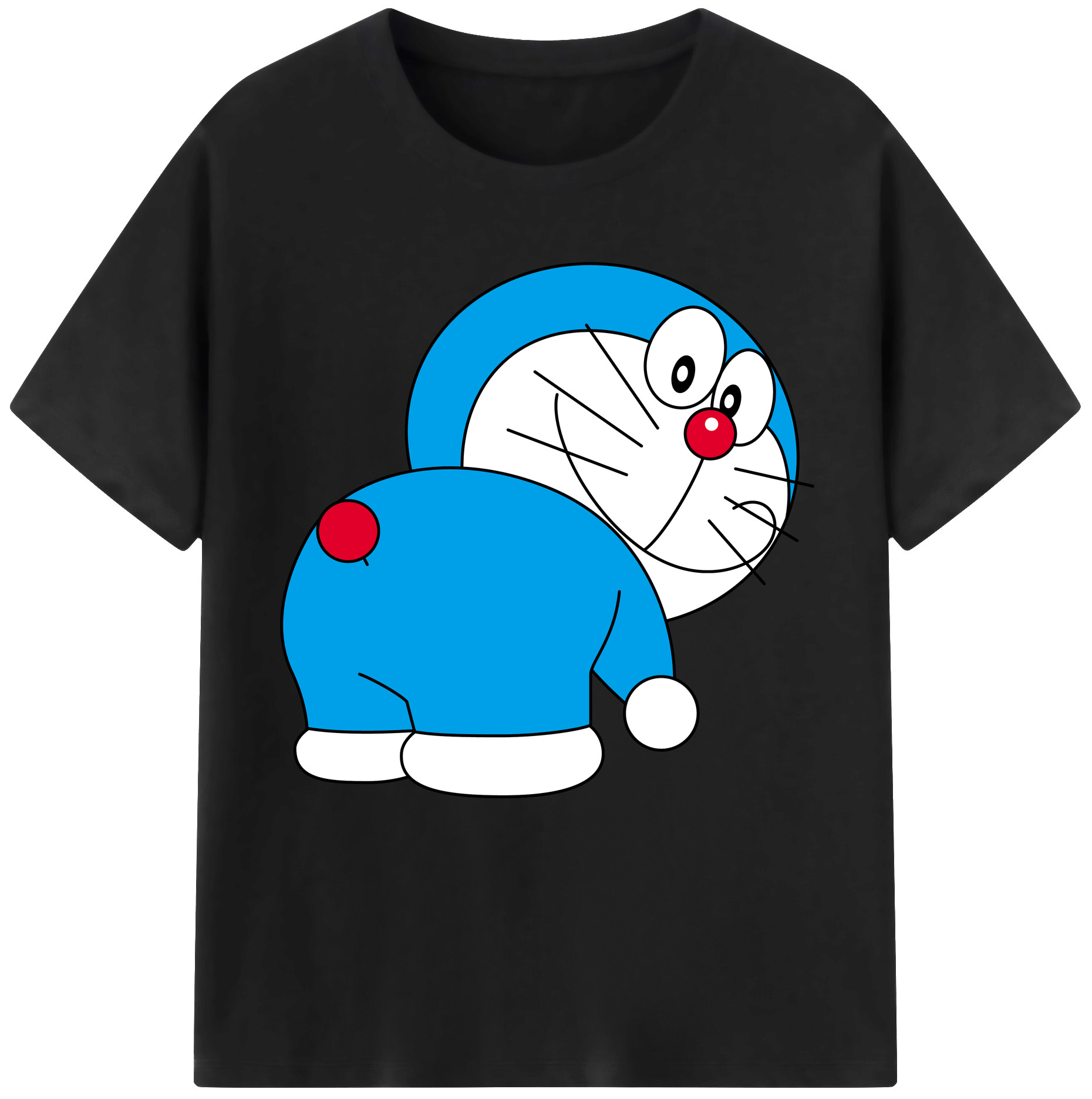 （画像用） ドラえもん Doraemon レディースカジュアルプリントTシャツ（綿100％）