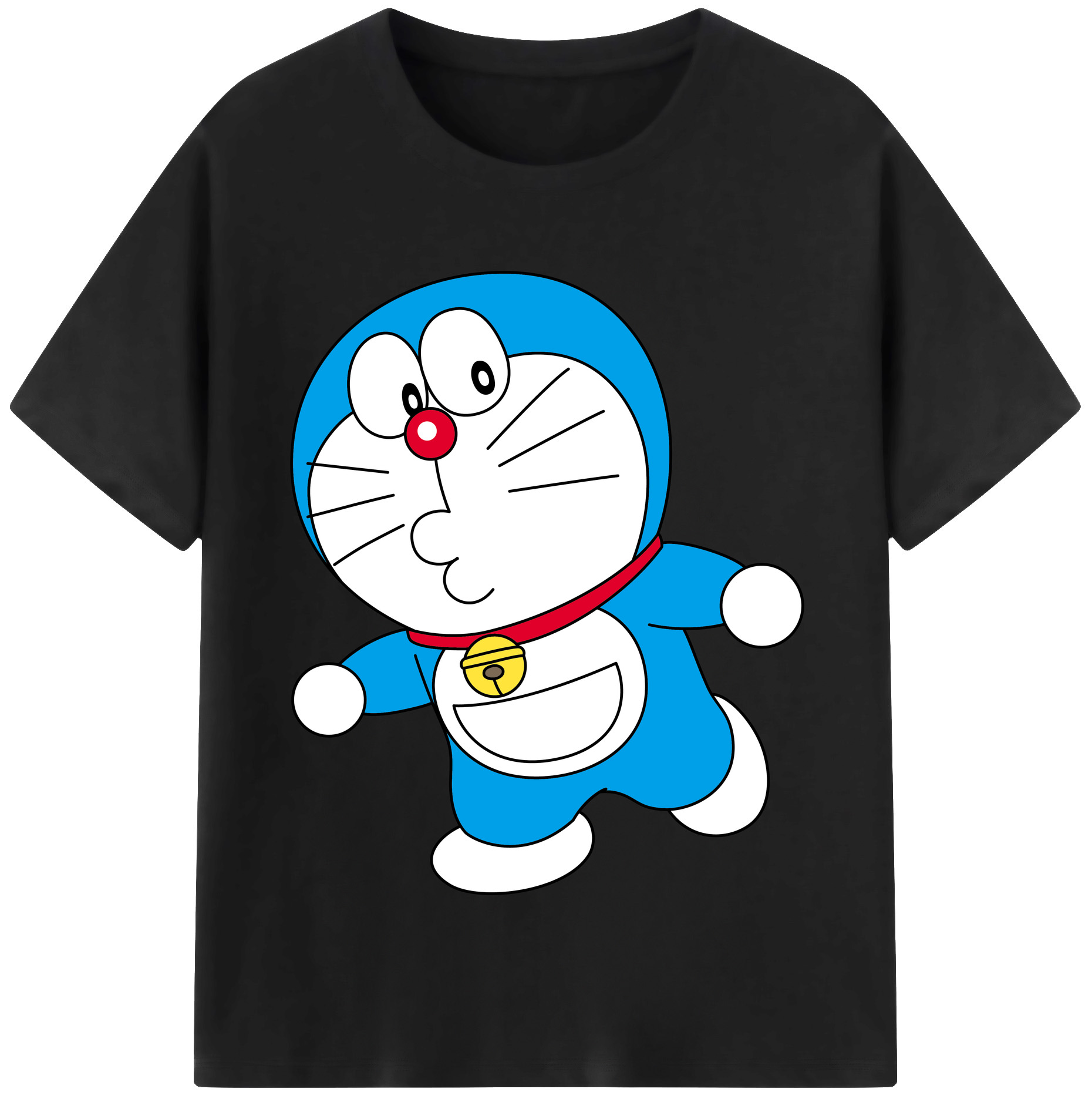 （画像用） ドラえもん Doraemon レディースカジュアルプリントTシャツ（綿100％）