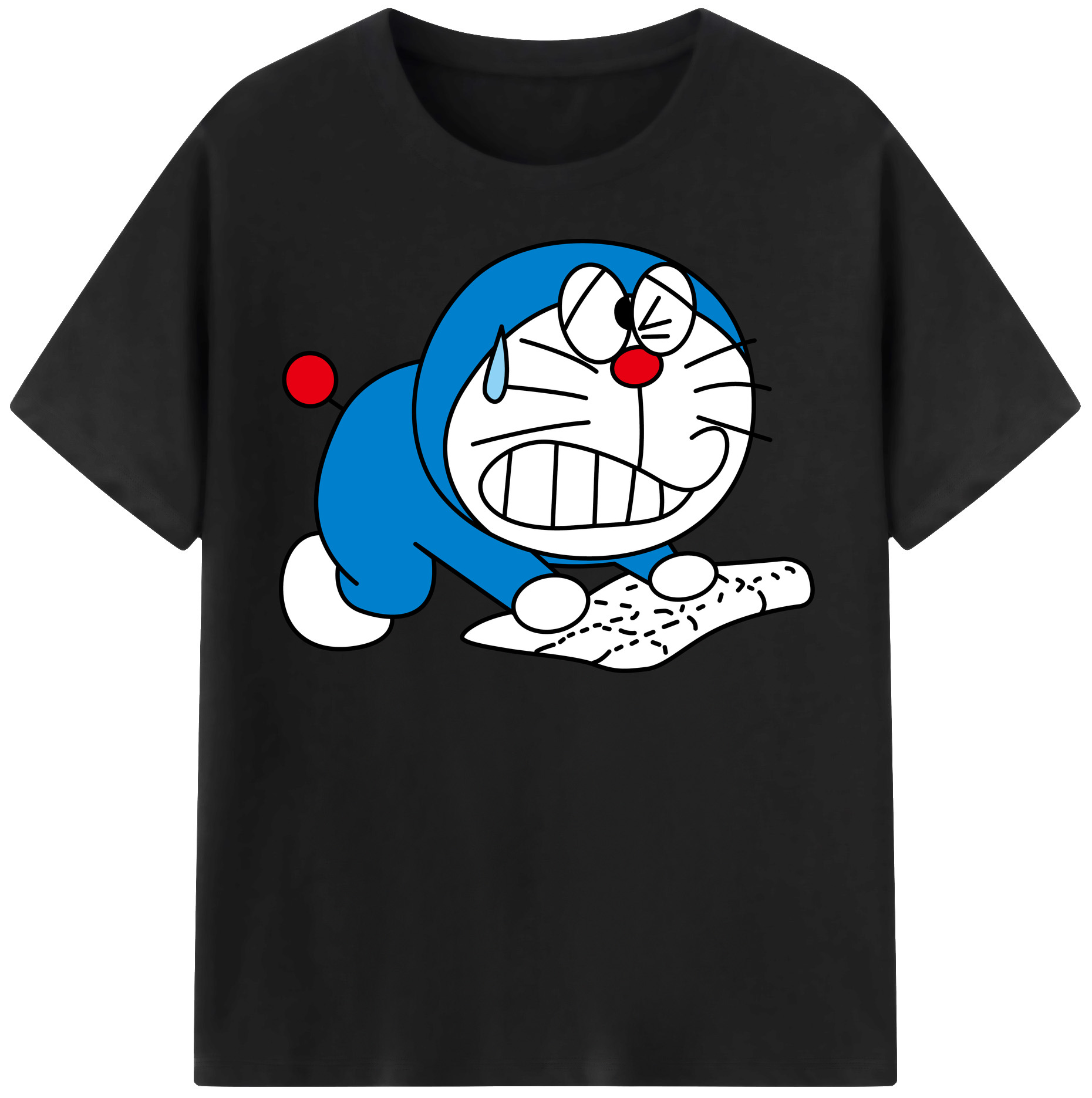 （画像用） ドラえもん Doraemon レディースカジュアルプリントTシャツ（綿100％）