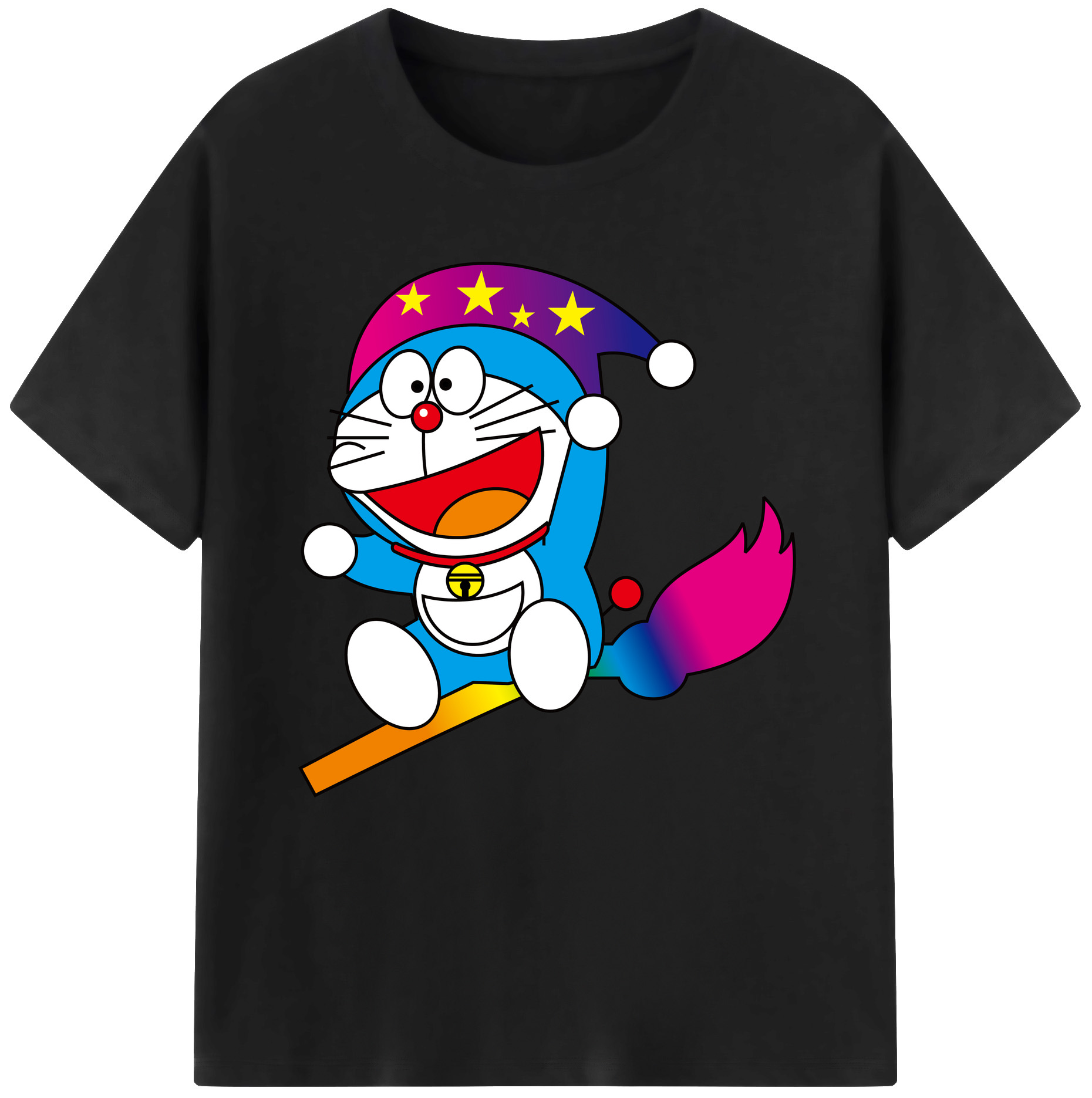 （画像用） ドラえもん Doraemon レディースカジュアルプリントTシャツ（綿100％）