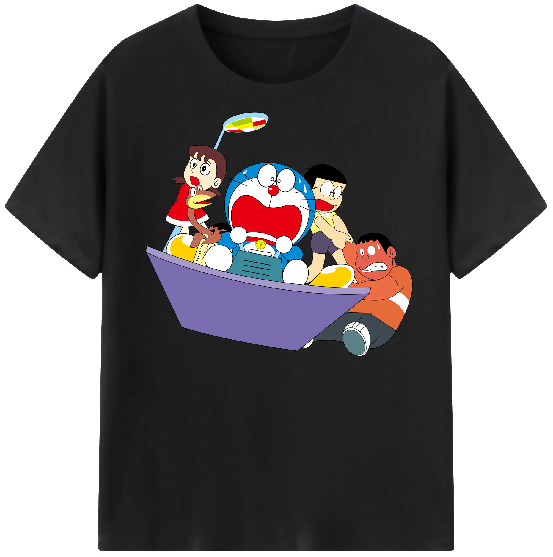 （画像用） ドラえもん Doraemon レディースカジュアルプリントTシャツ（綿100％）