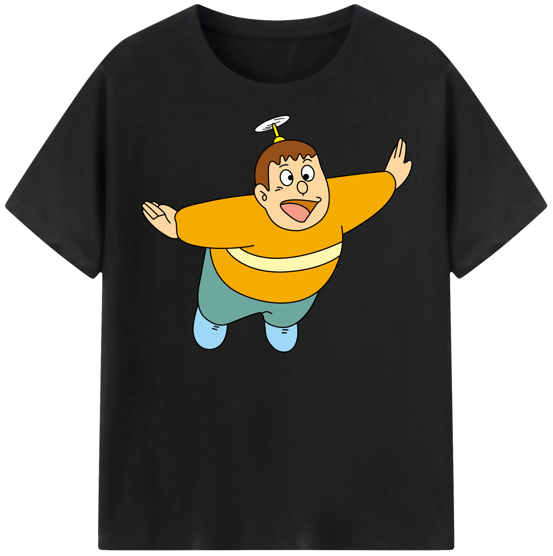 （画像用） ドラえもん 剛田武 Doraemon Gouta Takeshi レディースカジュアルプリントTシャツ（綿100％）