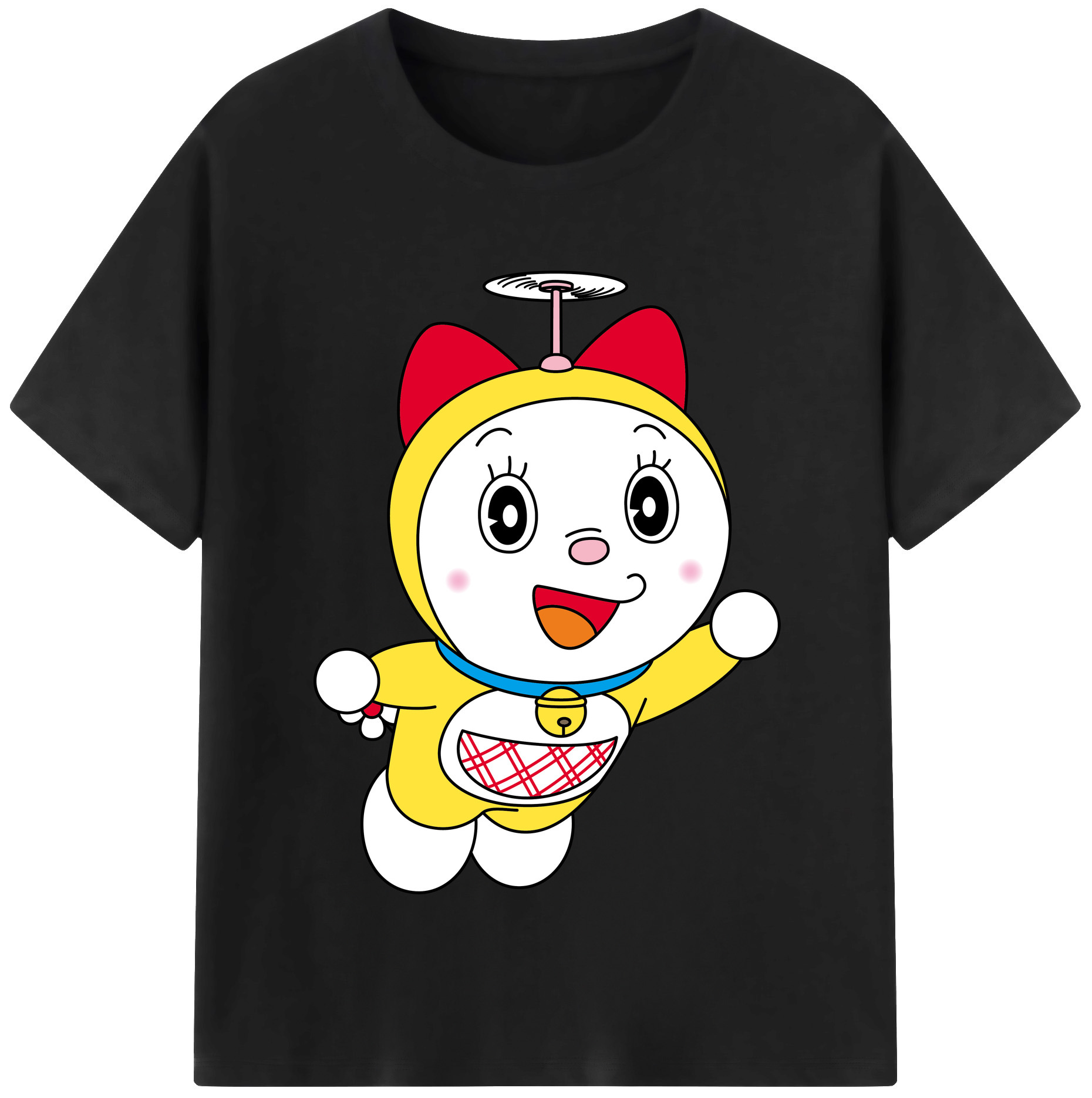 （画像用） ドラえもん ドラミ Doraemon Dorami レディースカジュアルプリントTシャツ（綿100％）