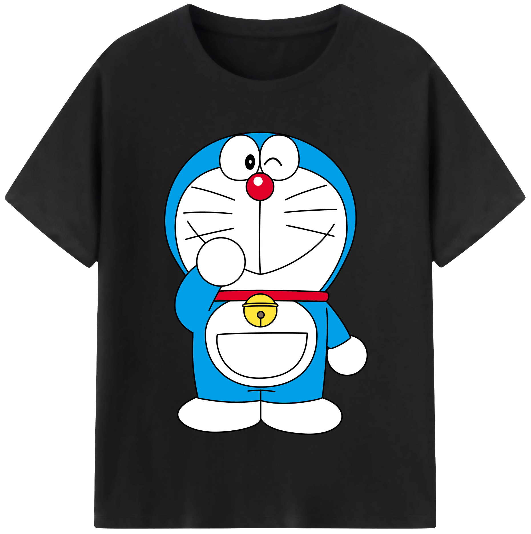 （画像用） ドラえもん Doraemon レディースカジュアルプリントTシャツ（綿100％）