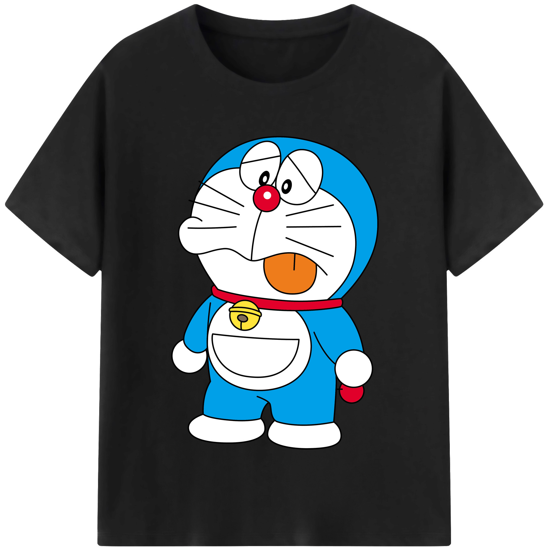 （画像用） ドラえもん Doraemon レディースカジュアルプリントTシャツ（綿100％）