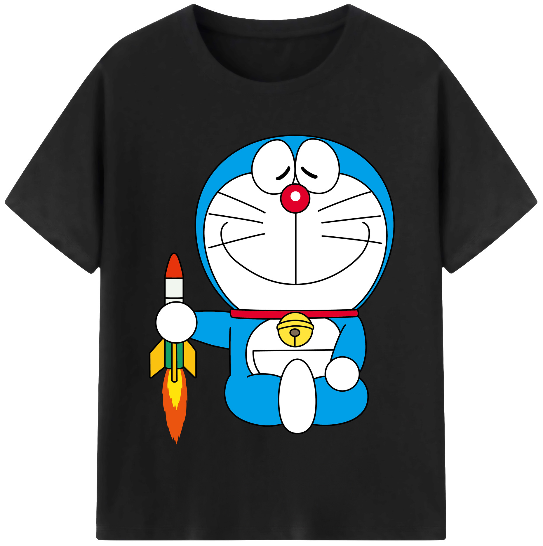（画像用） ドラえもん Doraemon レディースカジュアルプリントTシャツ（綿100％）