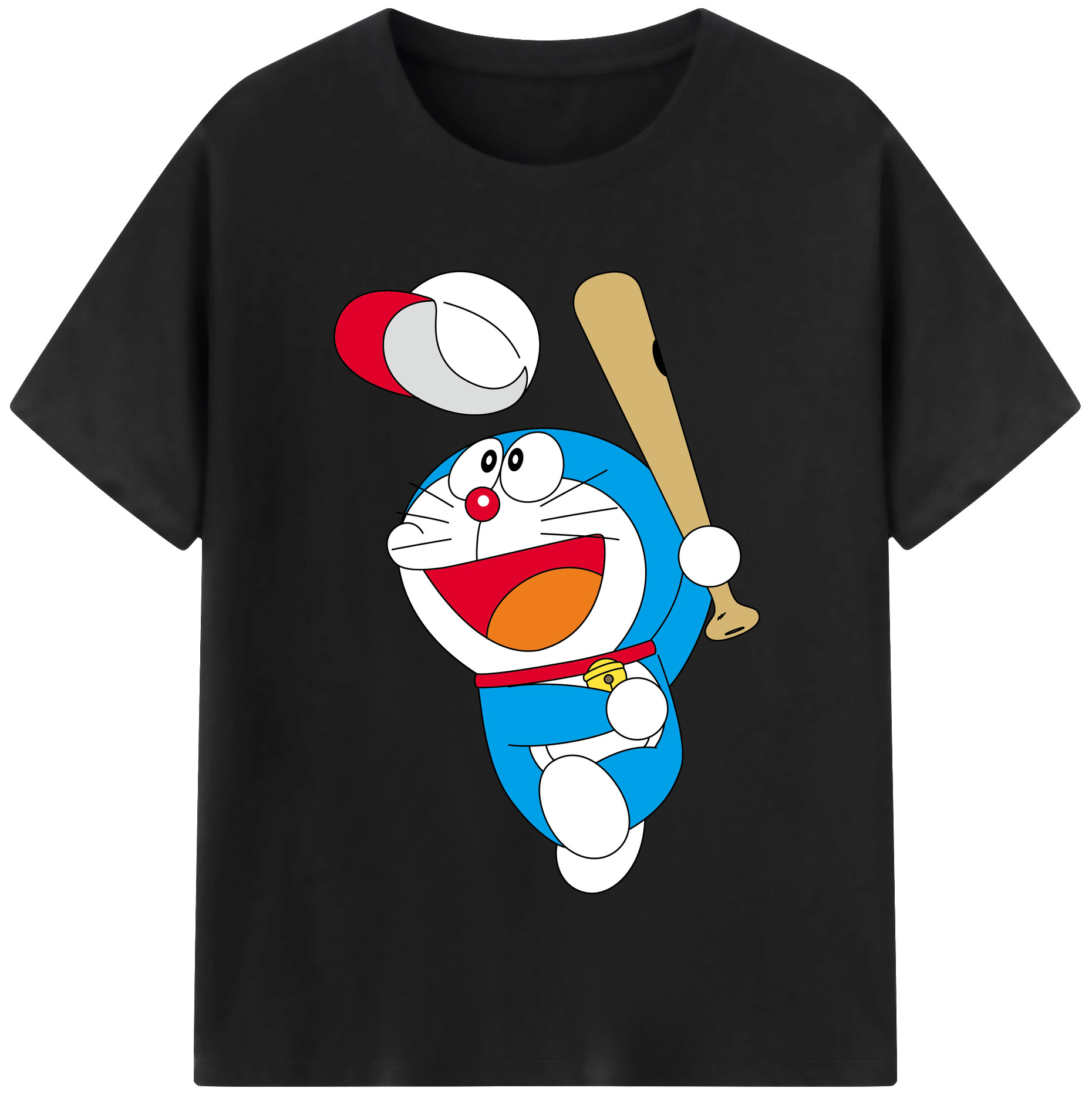 （画像用） ドラえもん Doraemon レディースカジュアルプリントTシャツ（綿100％）
