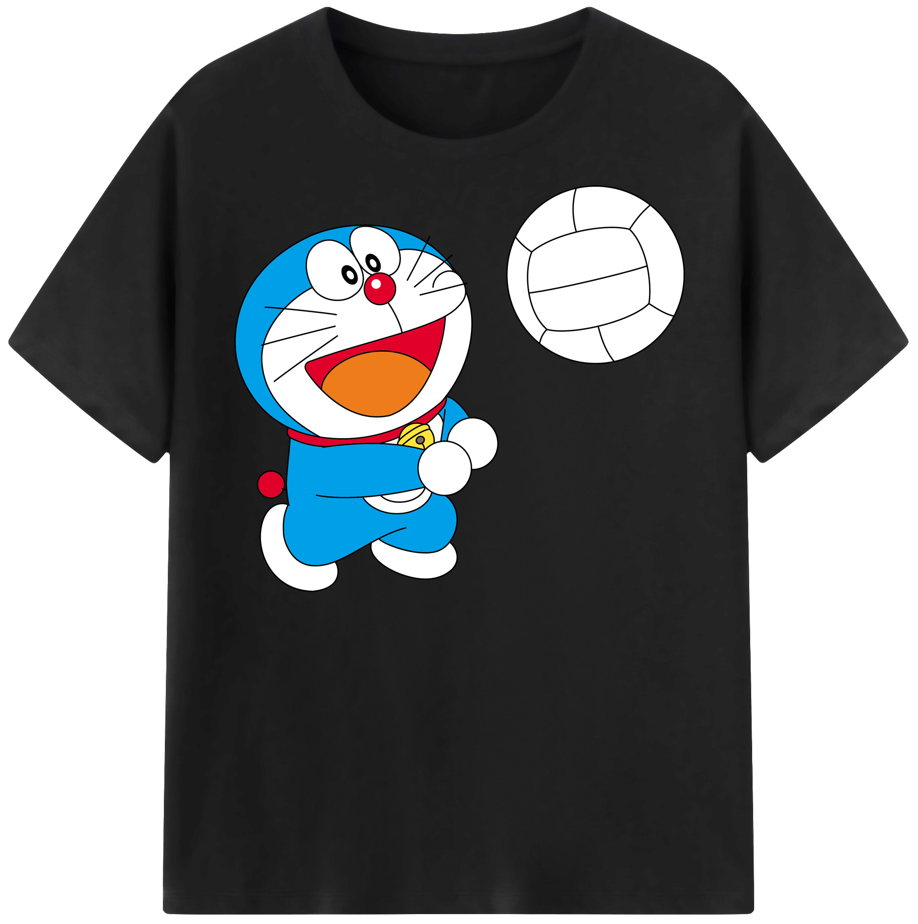 （画像用） ドラえもん Doraemon レディースカジュアルプリントTシャツ（綿100％）