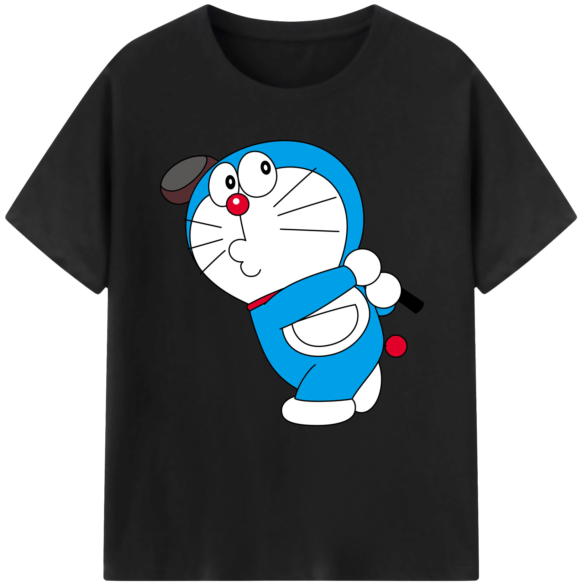 （画像用） ドラえもん Doraemon レディースカジュアルプリントTシャツ（綿100％）