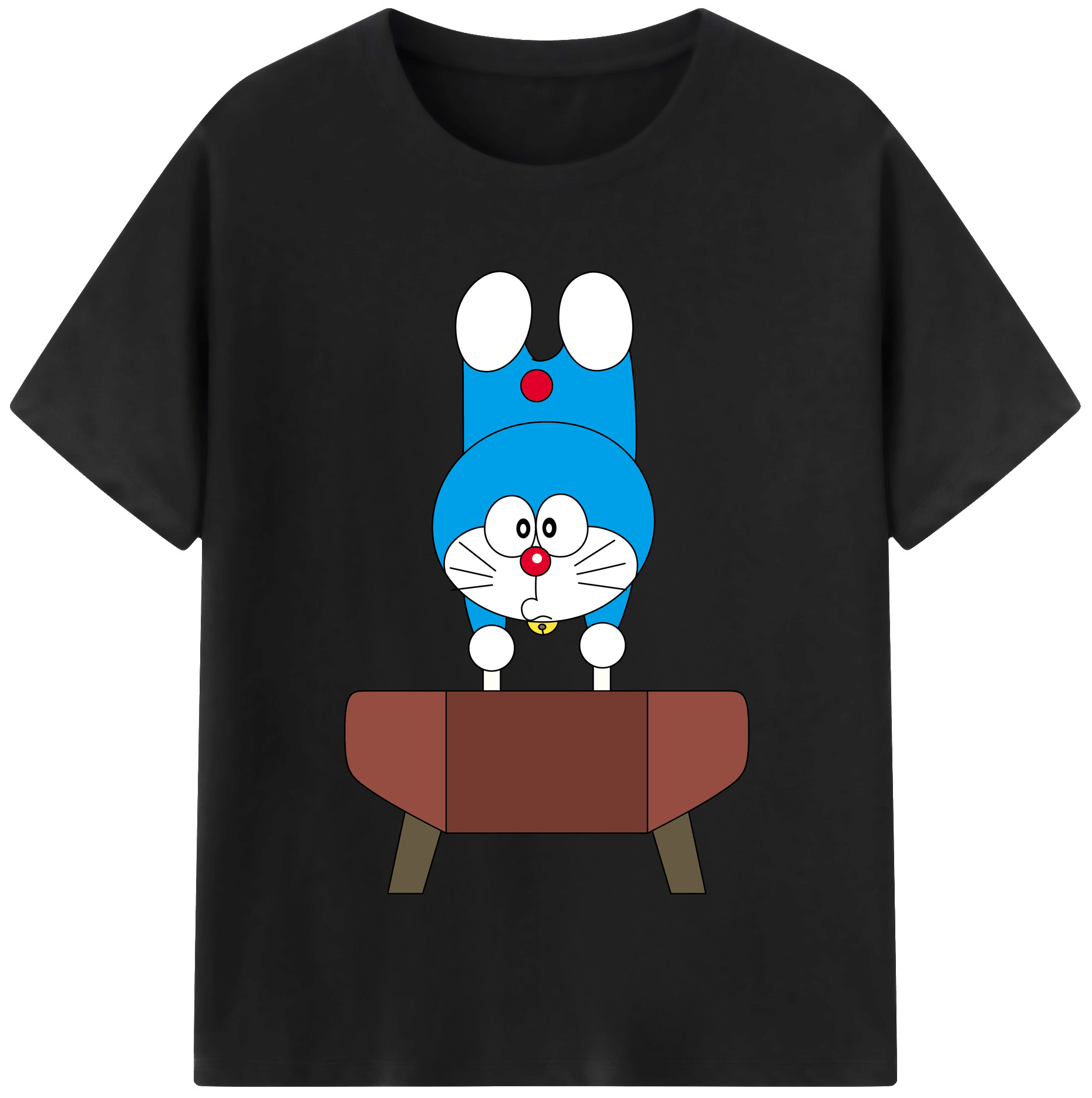 （画像用） ドラえもん Doraemon レディースカジュアルプリントTシャツ（綿100％）