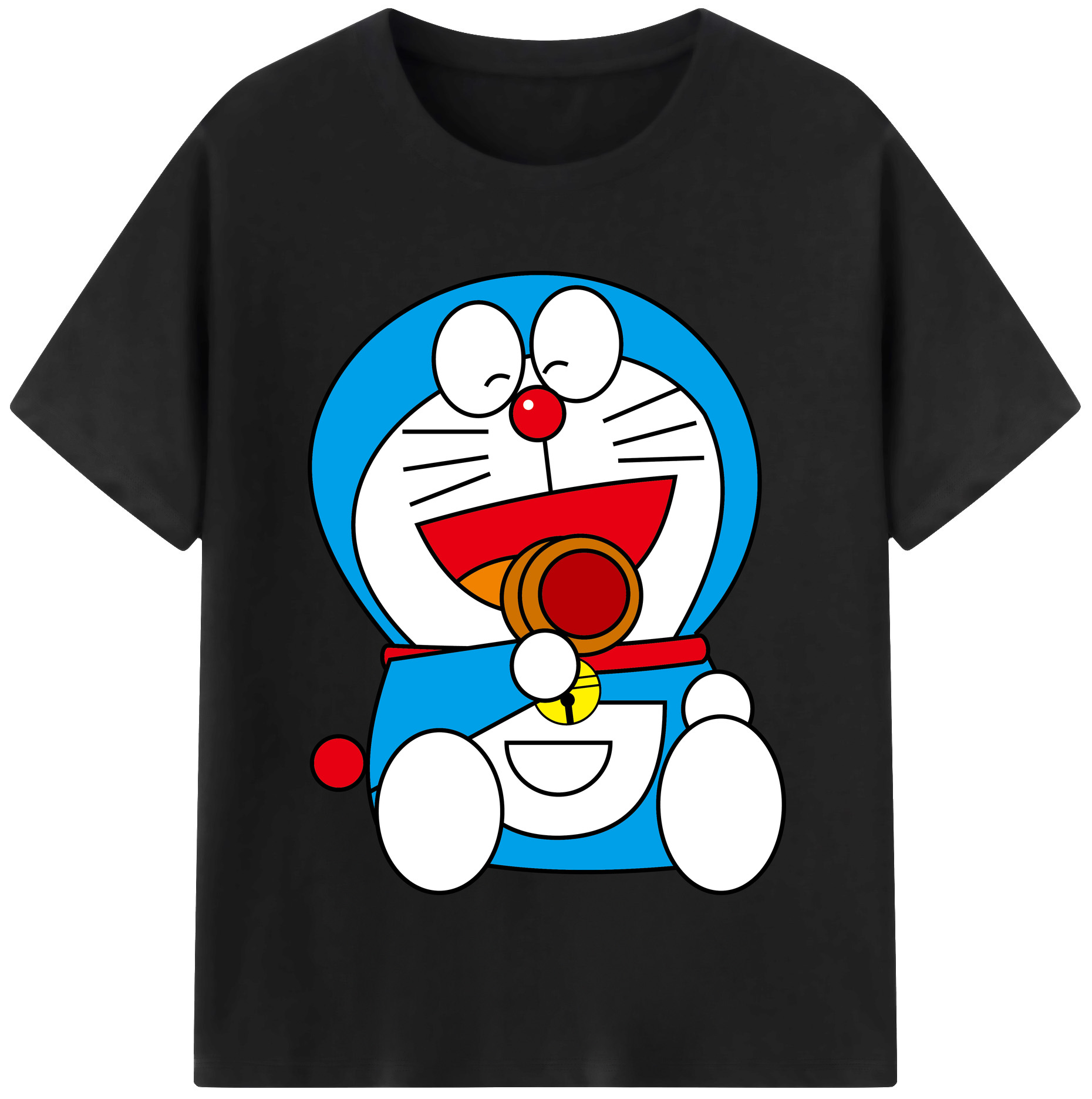（画像用） ドラえもん Doraemon レディースカジュアルプリントTシャツ（綿100％）