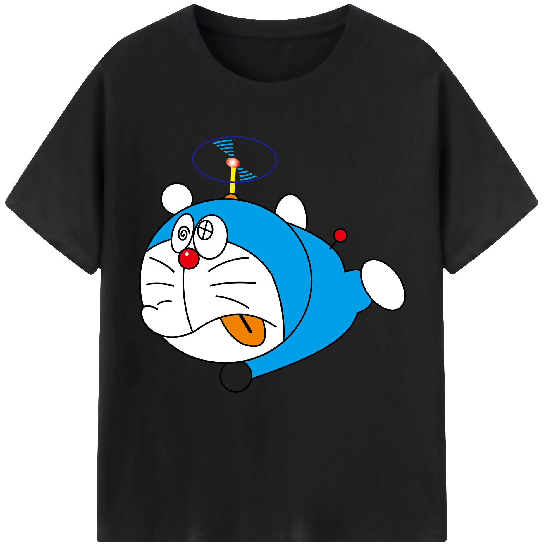（画像用） ドラえもん Doraemon レディースカジュアルプリントTシャツ（綿100％）