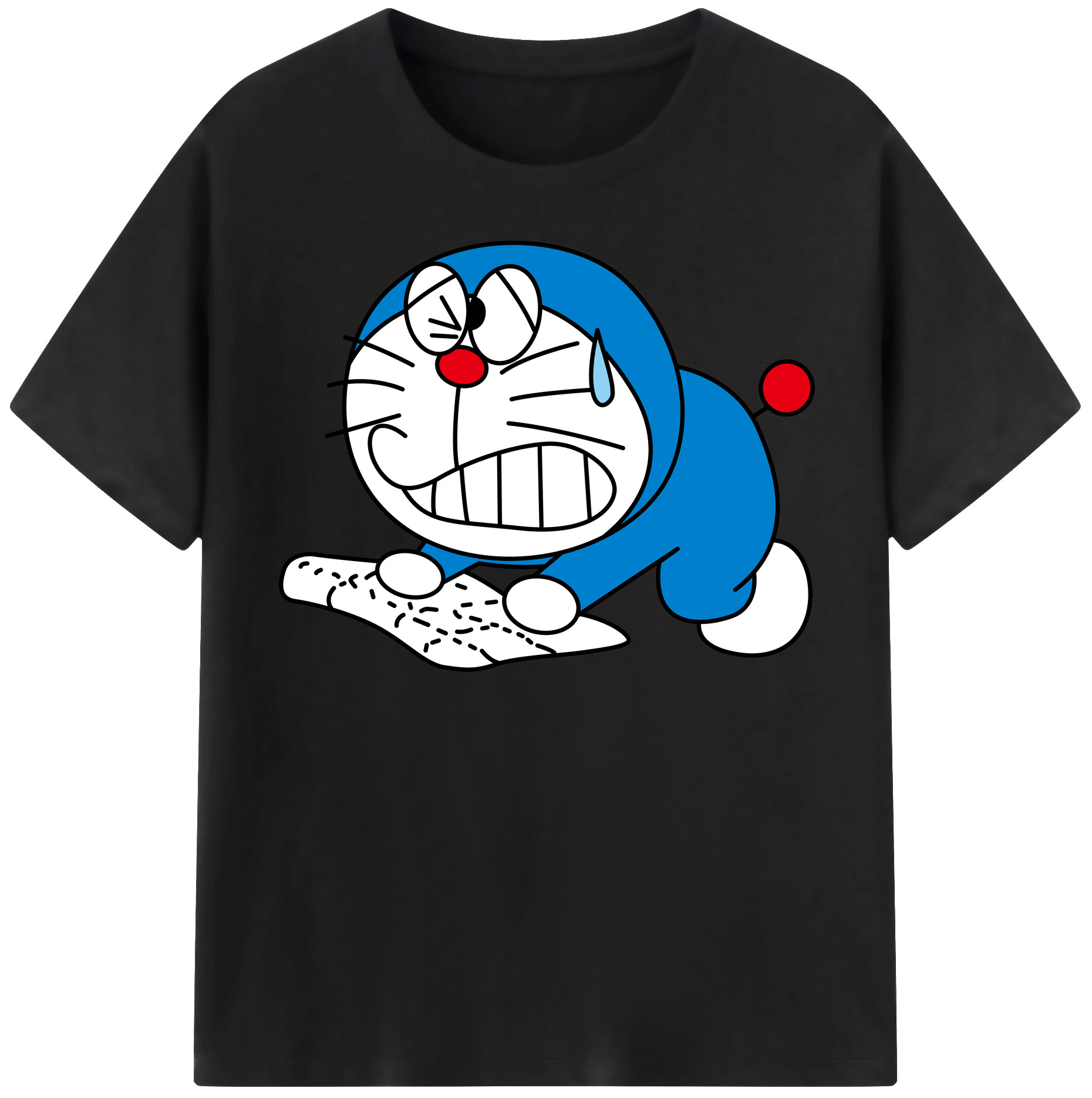 （画像用） ドラえもん Doraemon レディースカジュアルプリントTシャツ（綿100％）