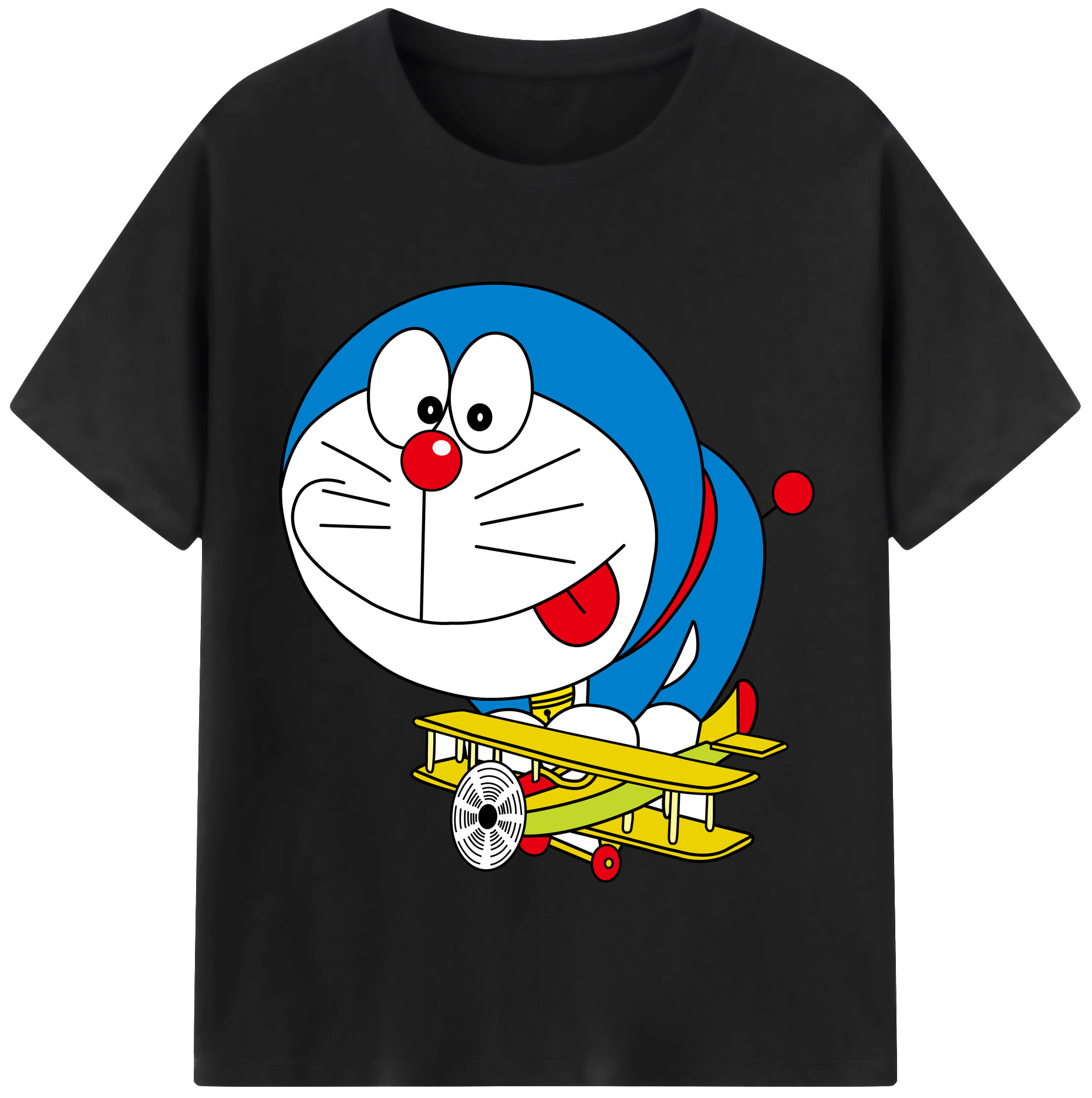 （画像用） ドラえもん Doraemon レディースカジュアルプリントTシャツ（綿100％）