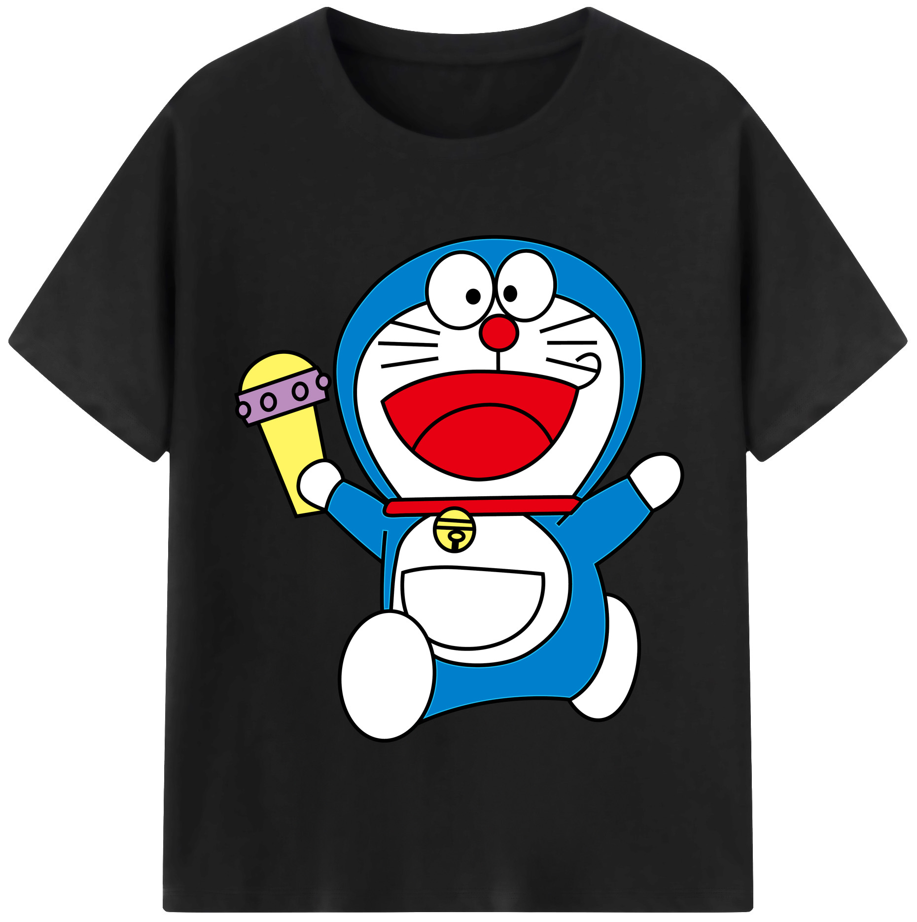 （画像用） ドラえもん Doraemon レディースカジュアルプリントTシャツ（綿100％）