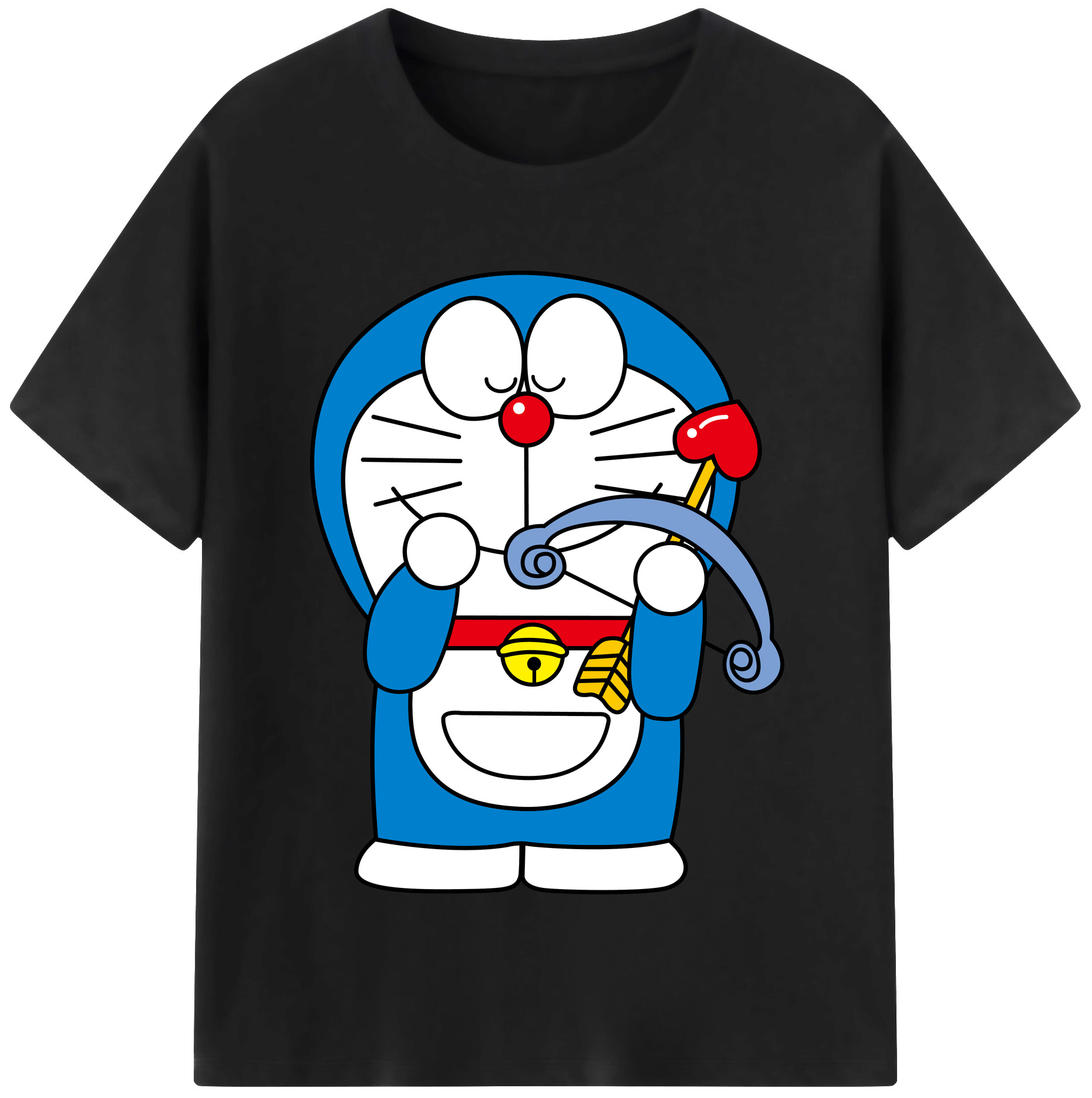 （画像用） ドラえもん Doraemon レディースカジュアルプリントTシャツ（綿100％）
