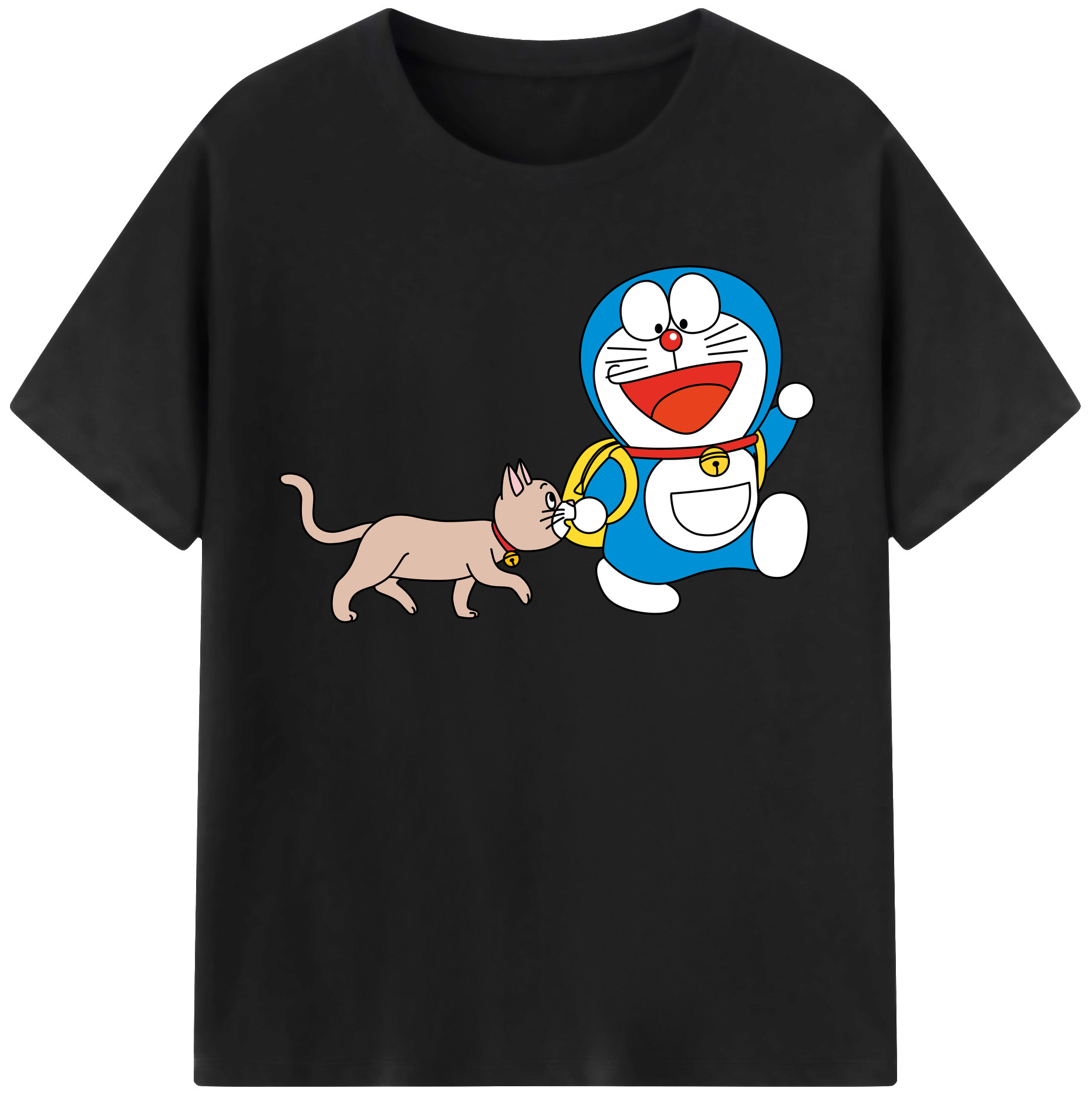 （画像用） ドラえもん Doraemon レディースカジュアルプリントTシャツ（綿100％）
