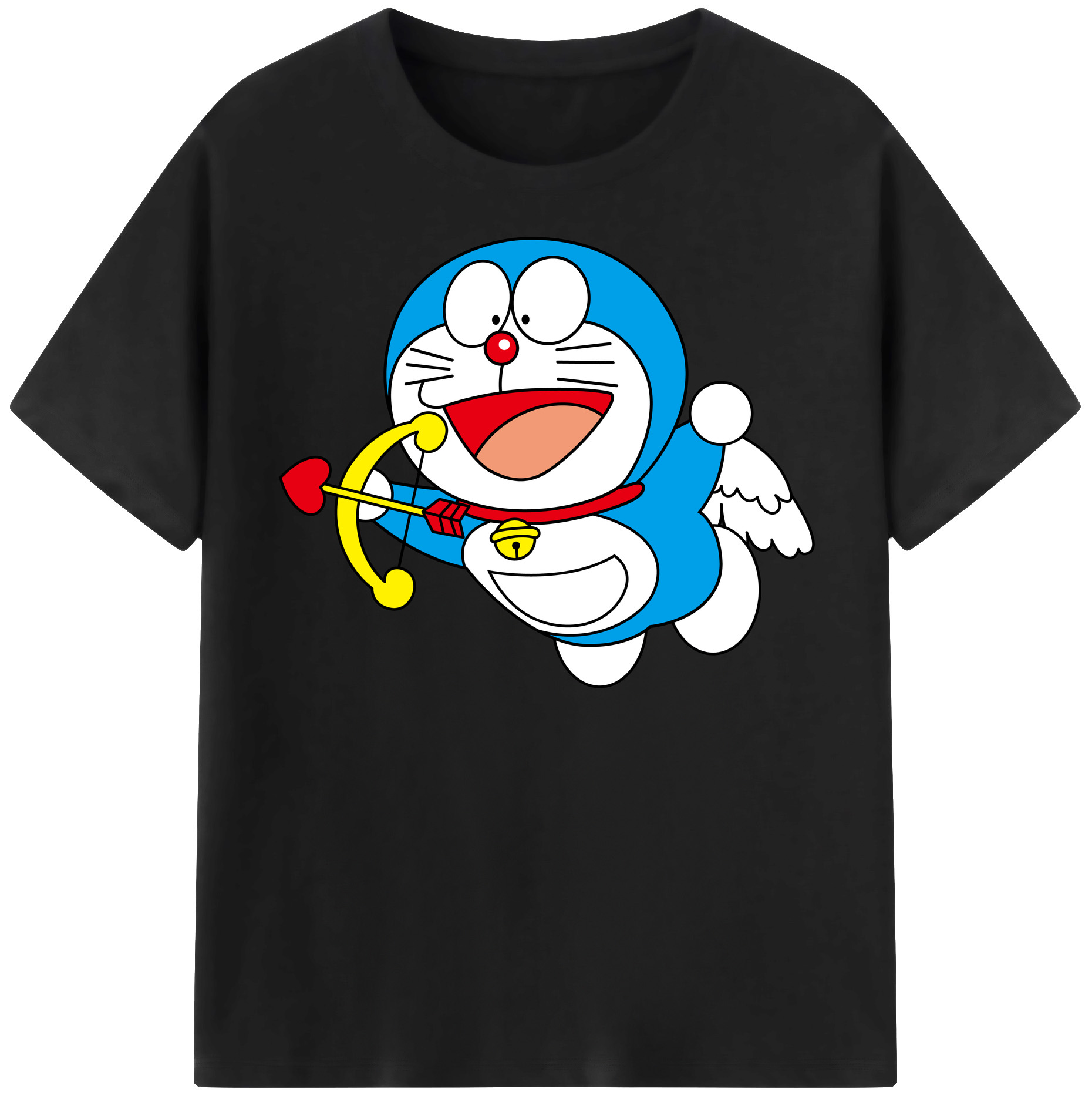 （画像用） ドラえもん Doraemon レディースカジュアルプリントTシャツ（綿100％）