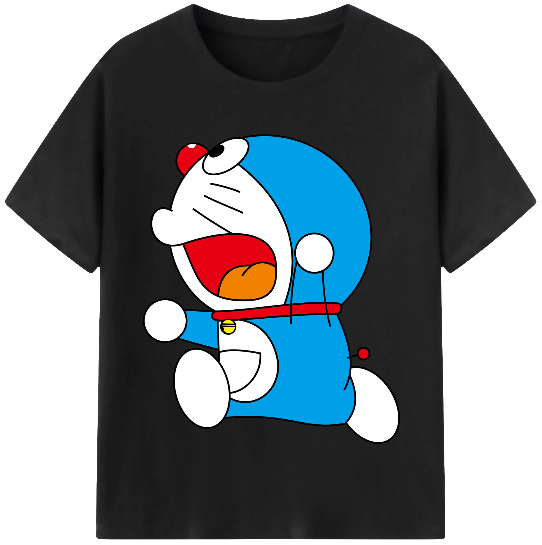 （画像用） ドラえもん Doraemon レディースカジュアルプリントTシャツ（綿100％）